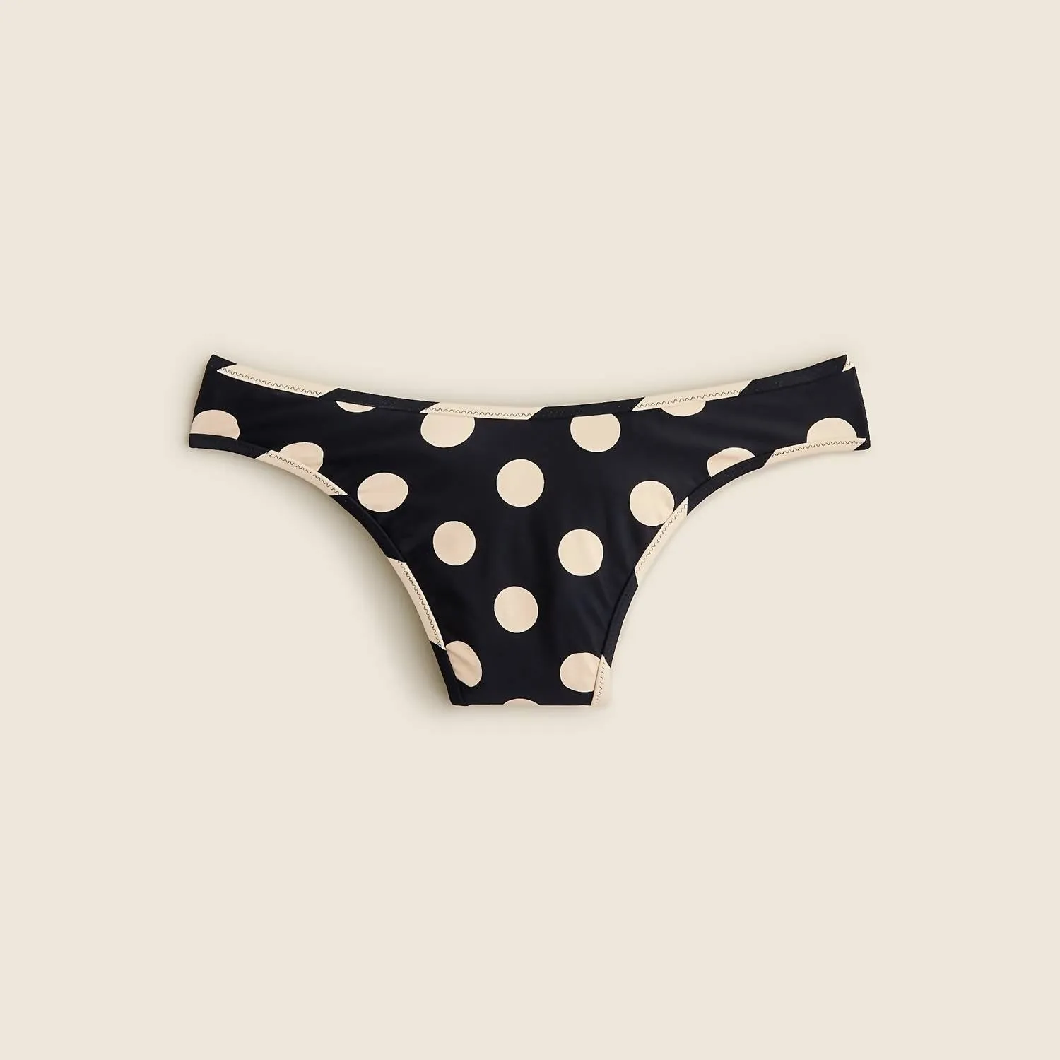 '90S High-Leg Reversible Bikini Bottom In Black