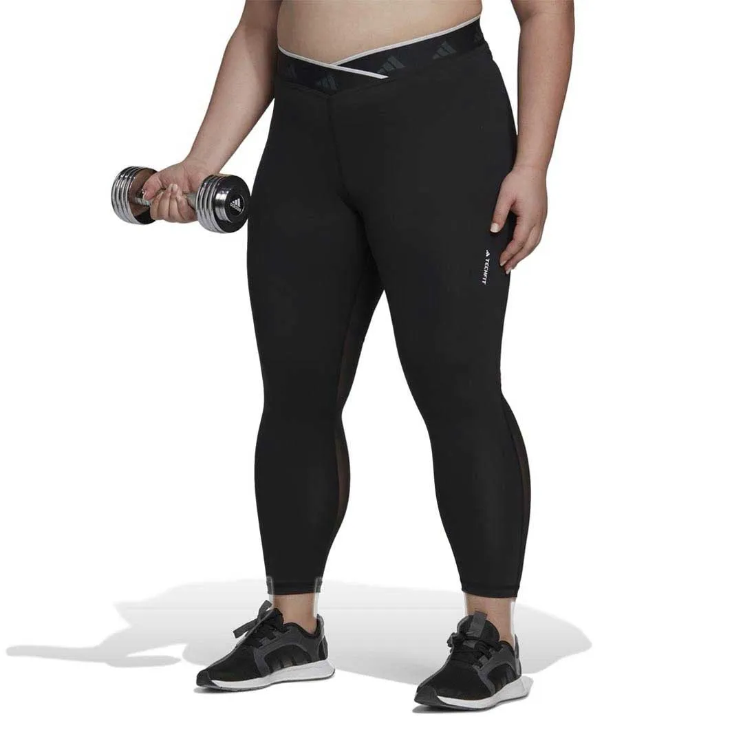 adidas - Women's Techfit V-Shaped Elastic 7/8 Leggings (Plus Size) (HF6677)