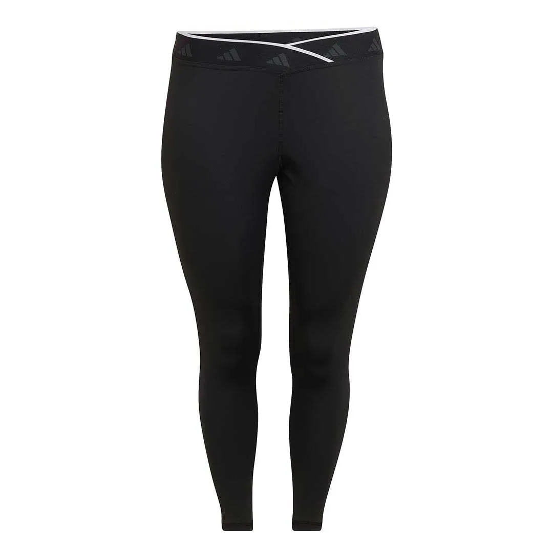 adidas - Women's Techfit V-Shaped Elastic 7/8 Leggings (Plus Size) (HF6677)