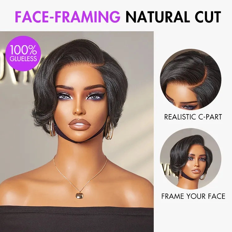 Affordable Pixie Cut Minimalist HD Lace Glueless Wig Pre-Cut Lace