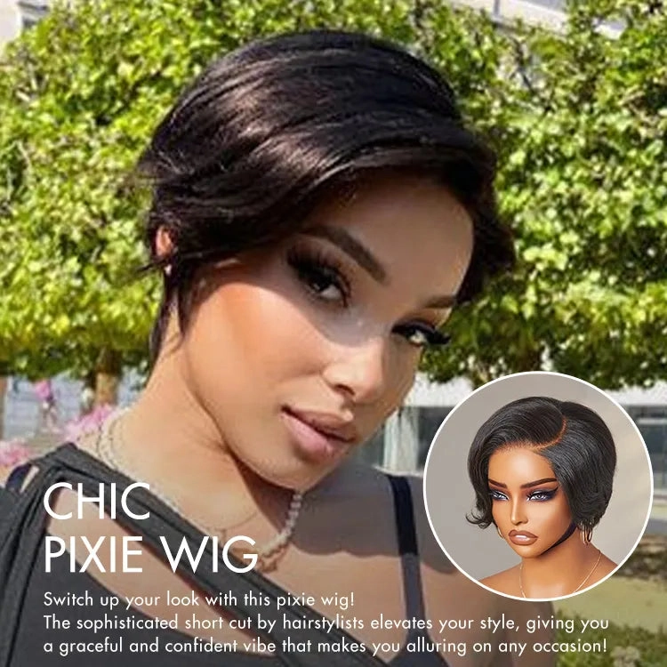 Affordable Pixie Cut Minimalist HD Lace Glueless Wig Pre-Cut Lace