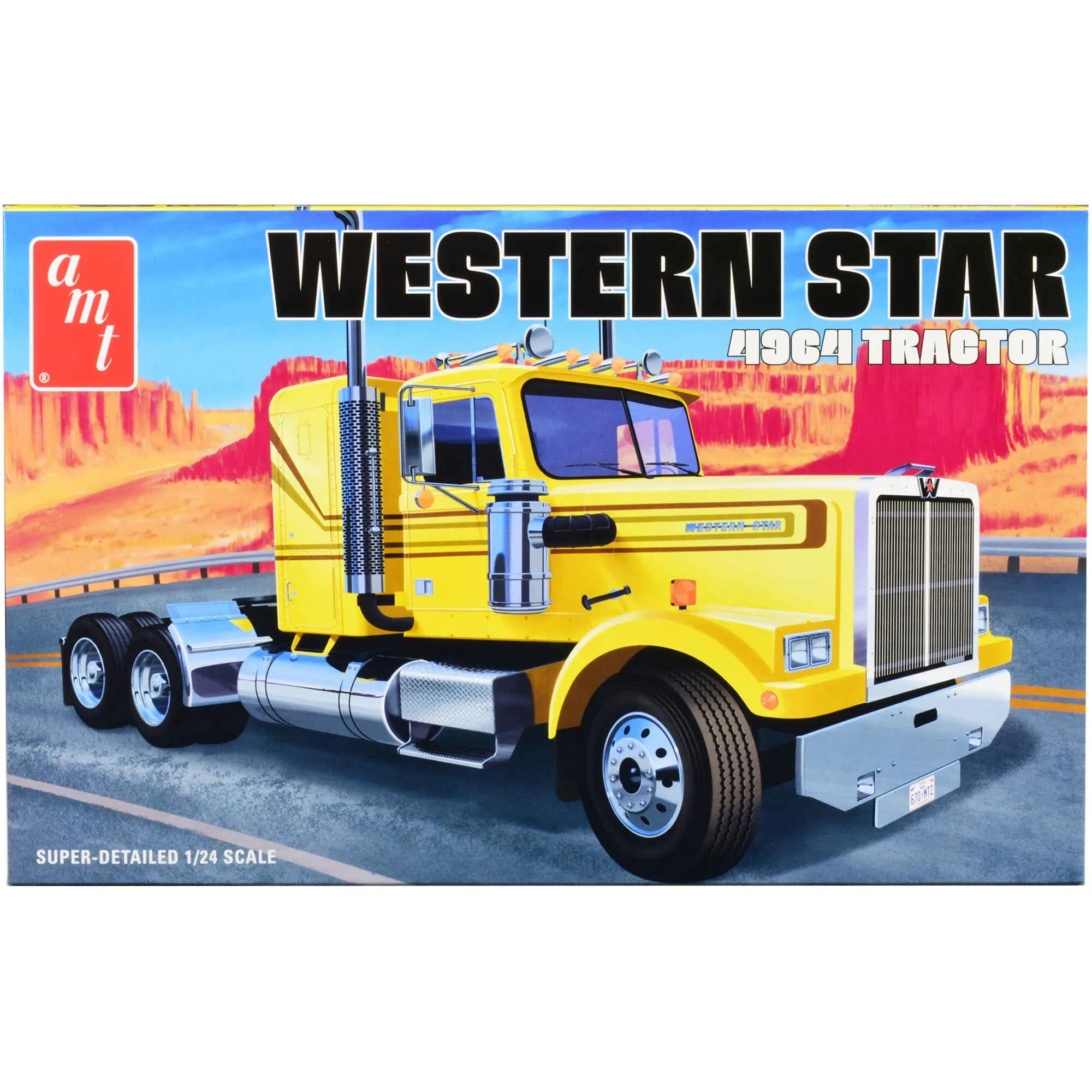 AMT Skill 3 1/24 Scale Model Kit - Western Star 4964 Truck Tractor