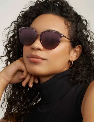 Animal Print Square Sunglasses