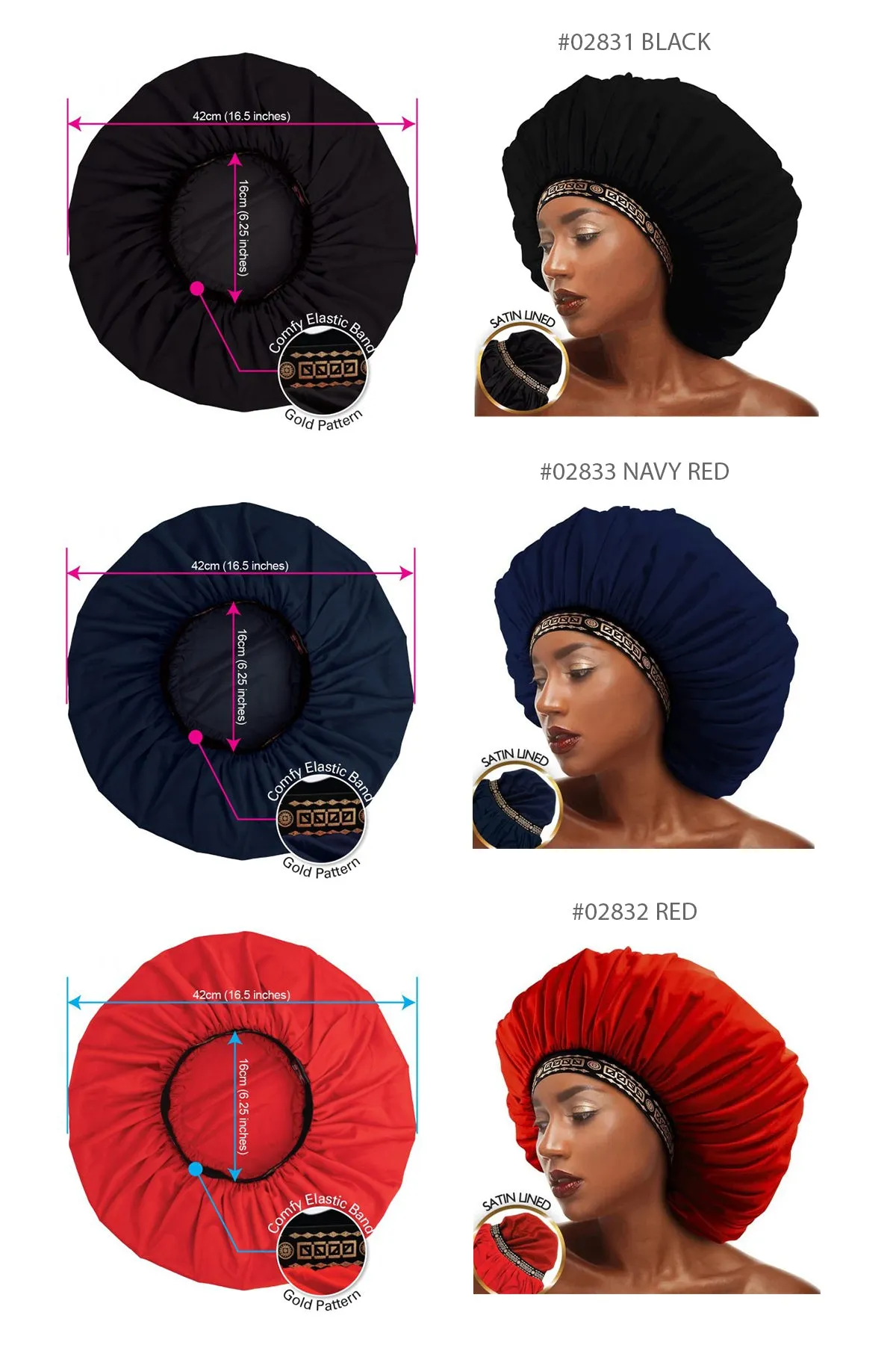 BEAUTY TOWN WIDE KNIT BONNET CAP