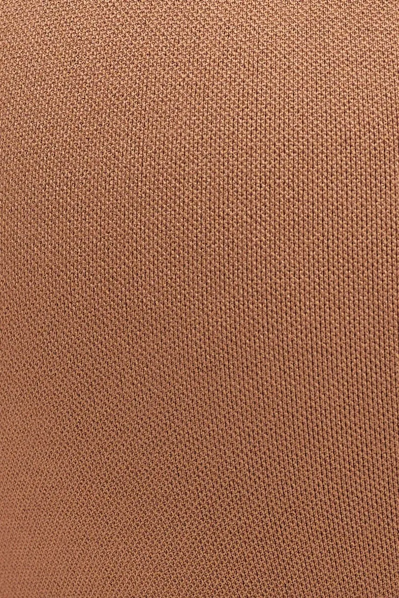 Beige Seamless Activewear Top