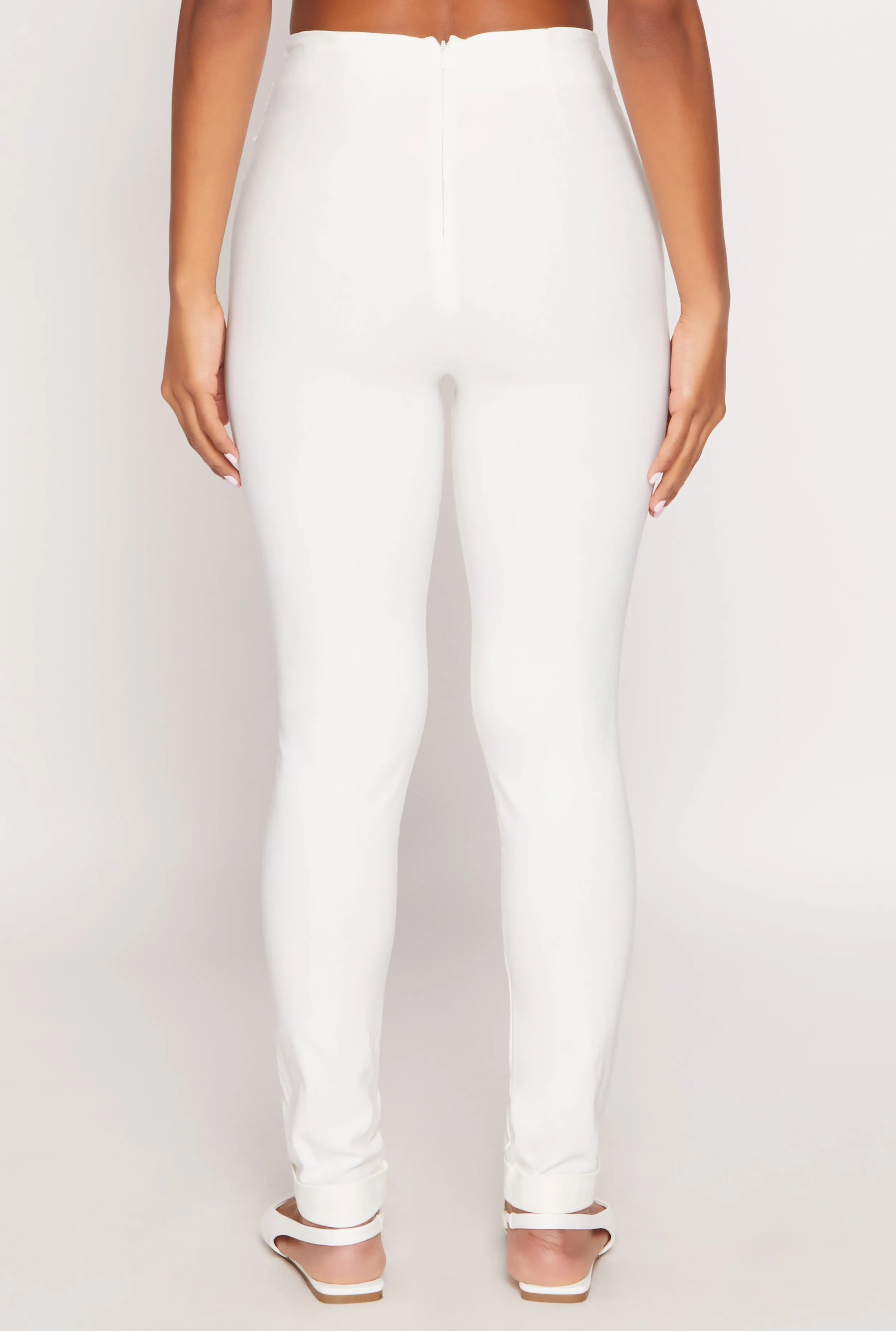Belted Front Dress Pants