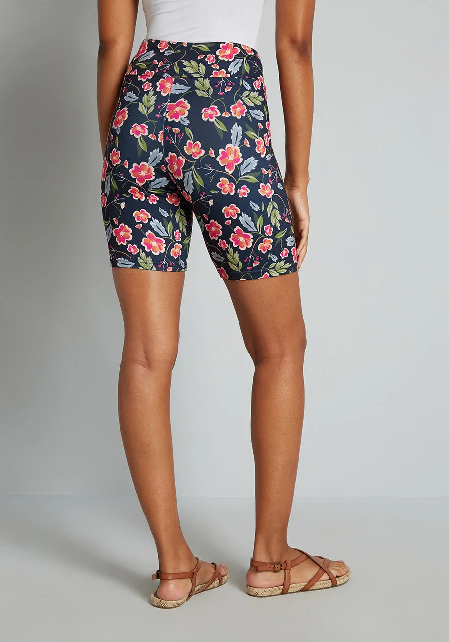 Blazing Cycling Trails Bike Shorts