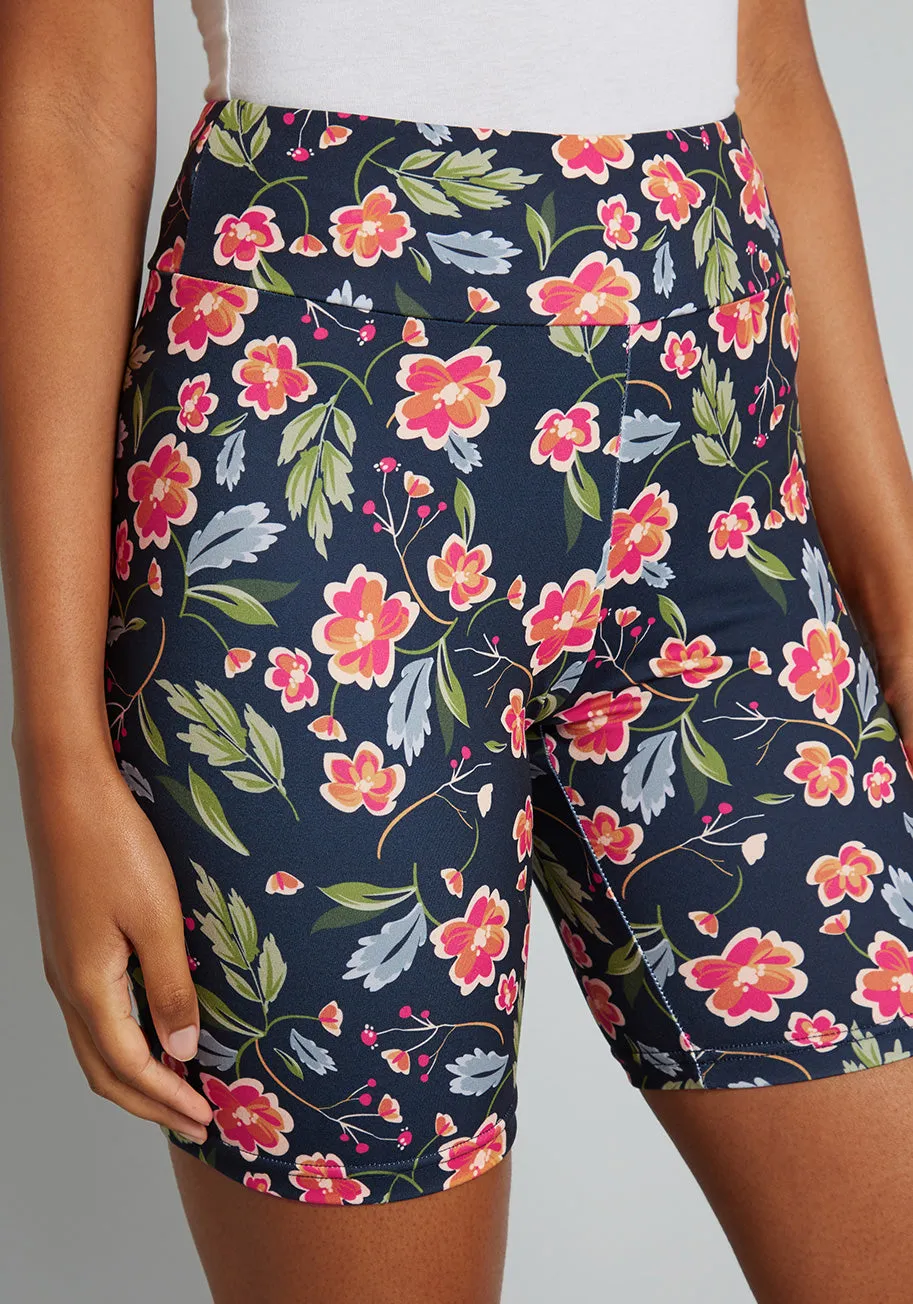 Blazing Cycling Trails Bike Shorts