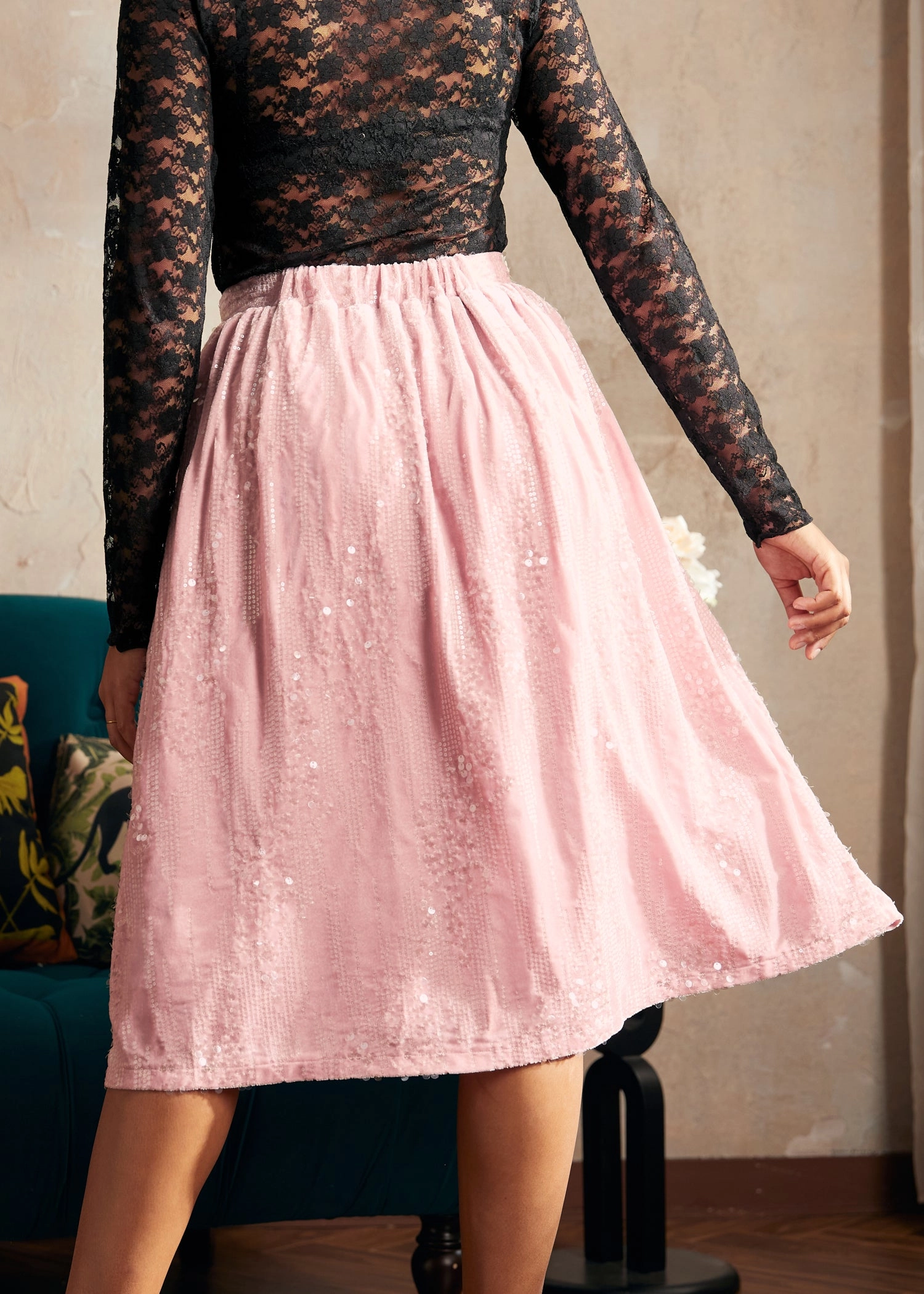 Blush of Dawn Dirndl Skirt