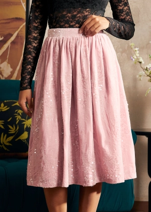 Blush of Dawn Dirndl Skirt