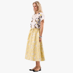 BristolLL Midi Skirt (Light Yellow)