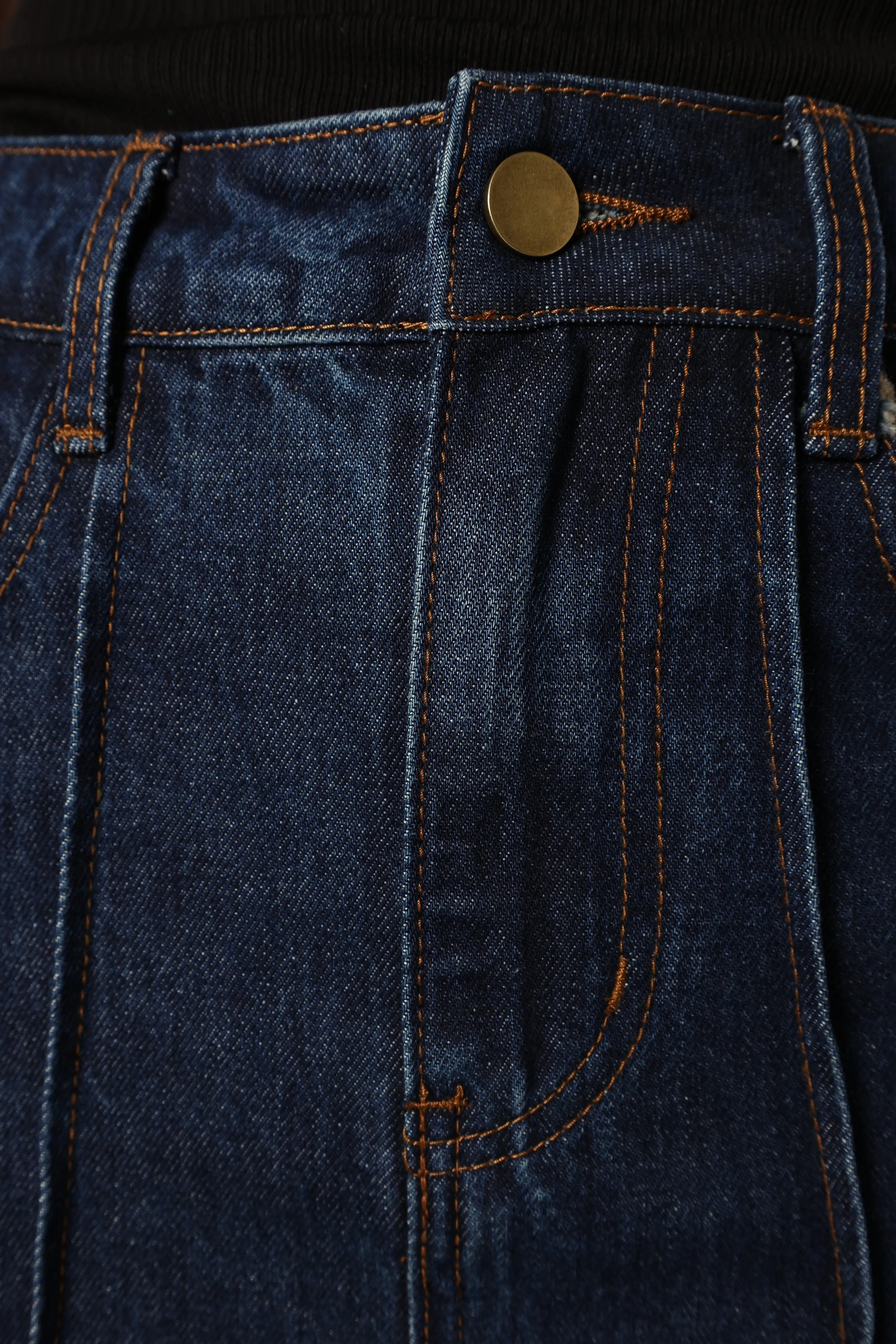 Caprice Denim Maxi Skirt - Indigo