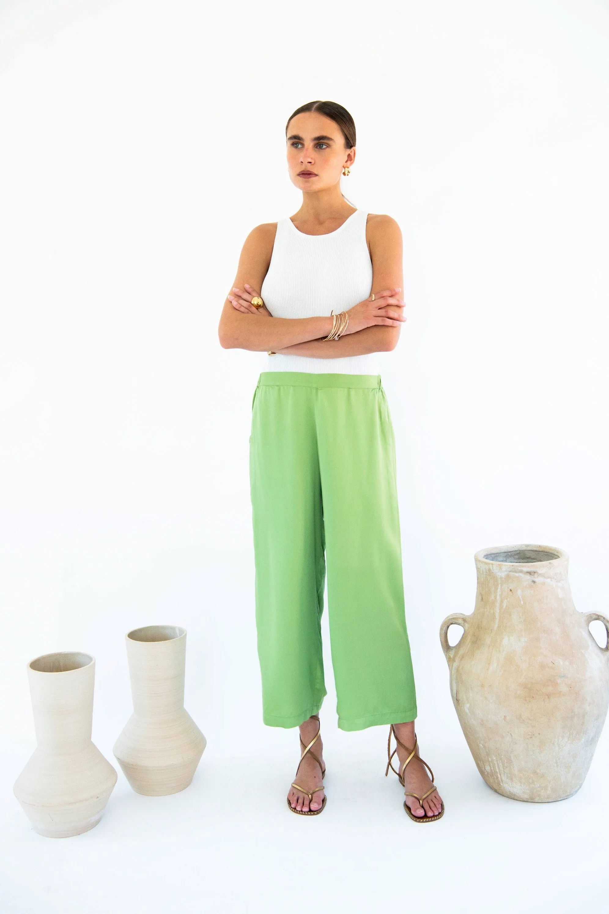 Carina TENCEL ™ Modal Cropped Palazzo Trousers | Multiple Colours