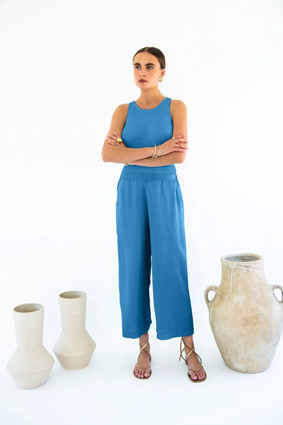 Carina TENCEL ™ Modal Cropped Palazzo Trousers | Multiple Colours