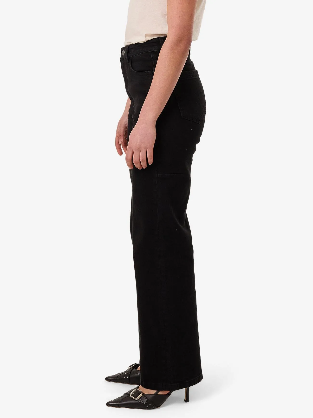 Cherry High Rise Stretch Jean - Black Rinse