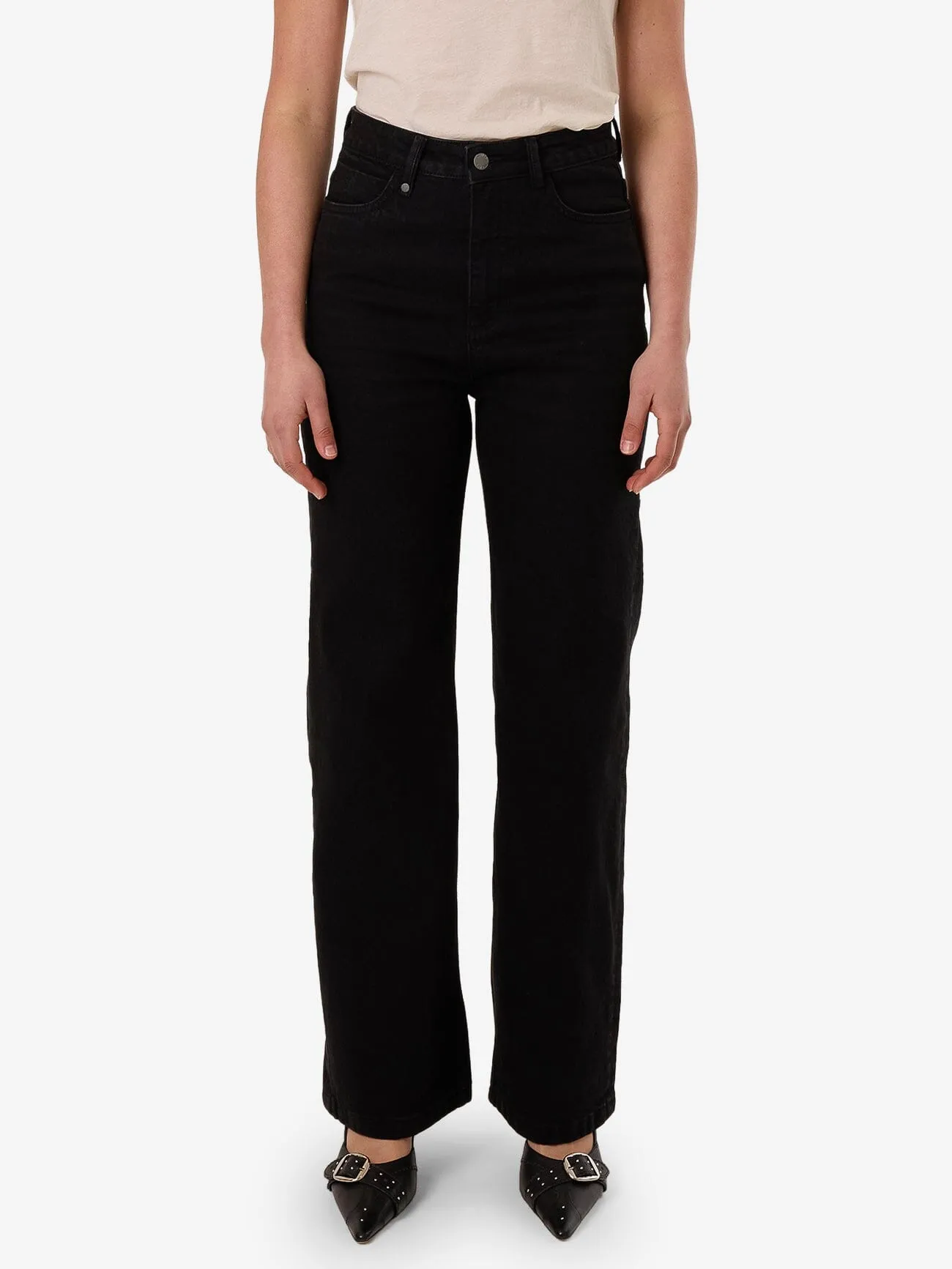 Cherry High Rise Stretch Jean - Black Rinse