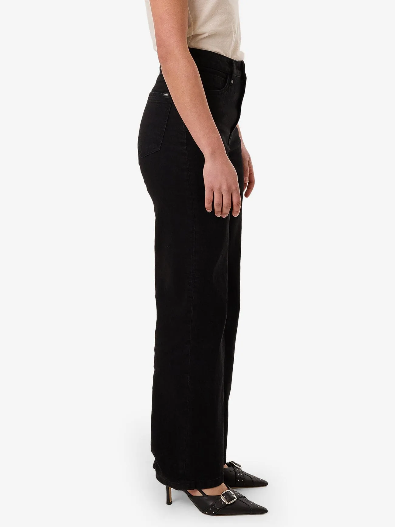 Cherry High Rise Stretch Jean - Black Rinse