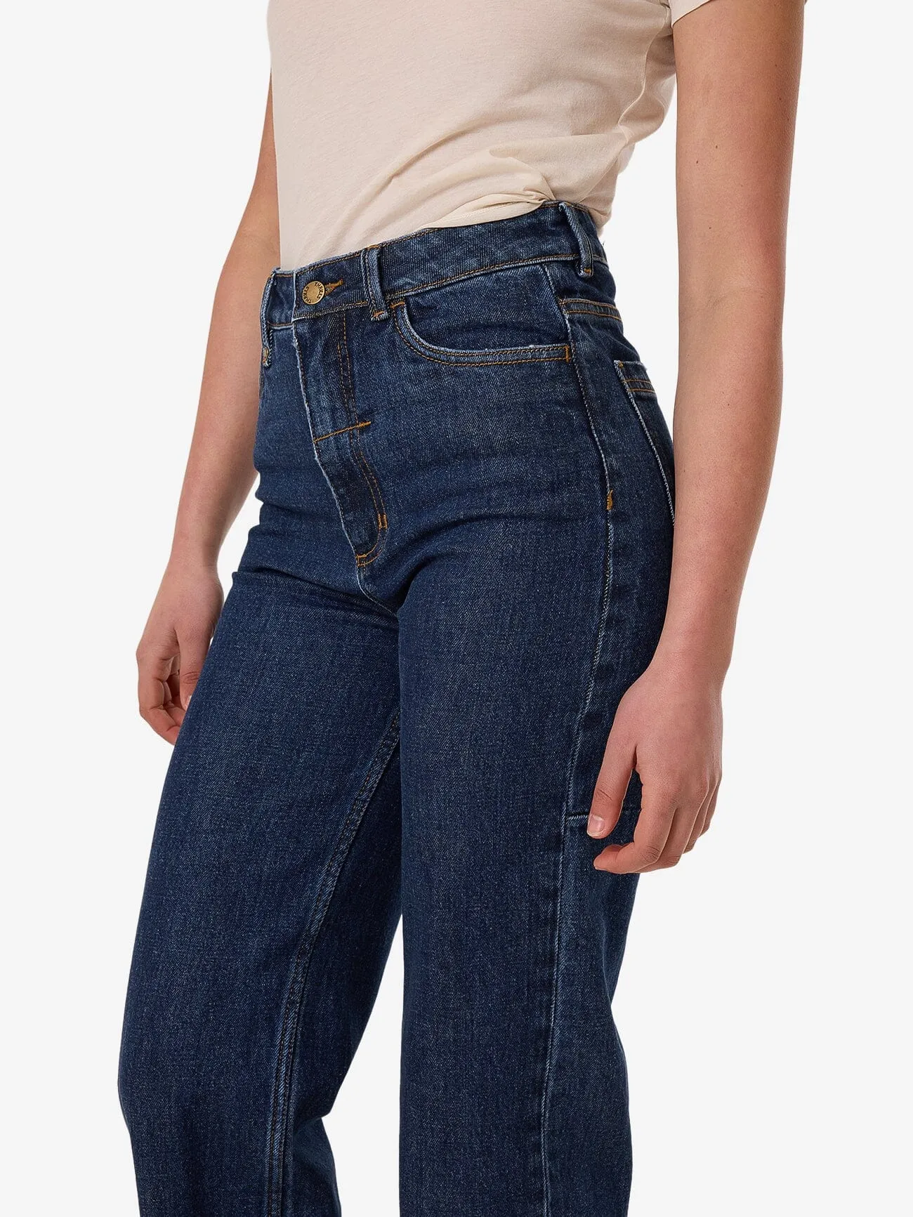 Cherry High Rise Stretch Jean - Rinsed Ink