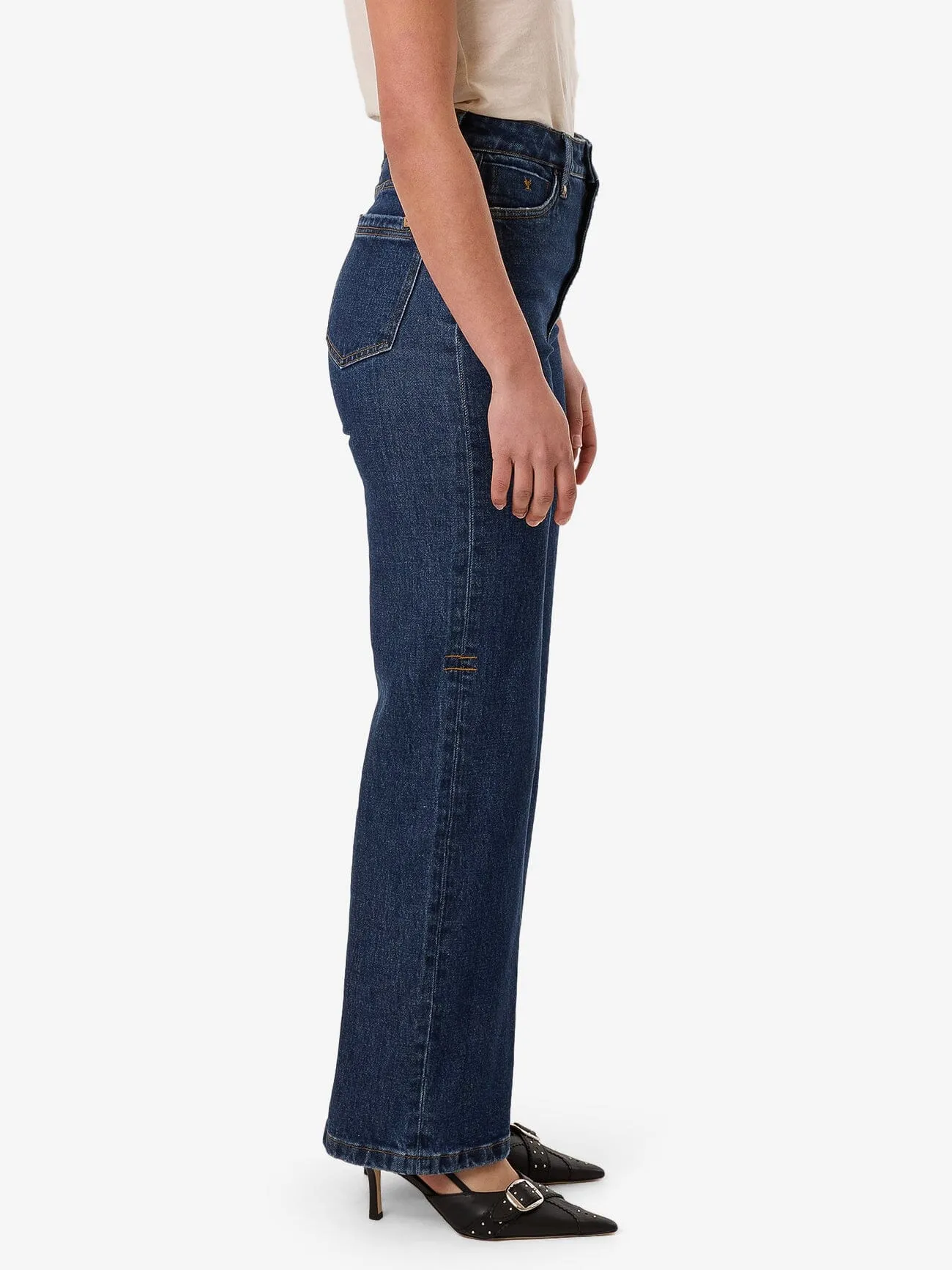 Cherry High Rise Stretch Jean - Rinsed Ink
