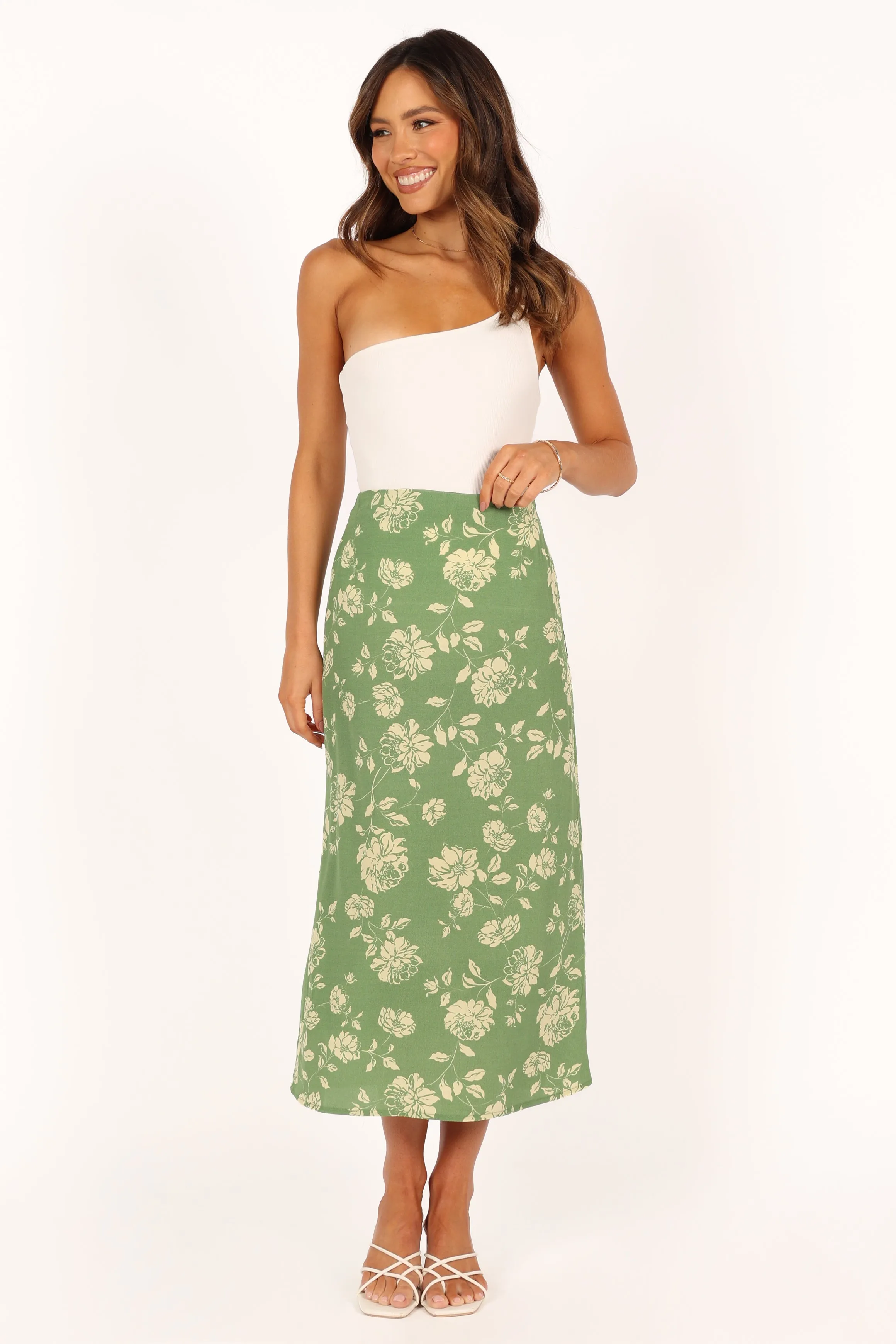Cordelia Midi Skirt - Green