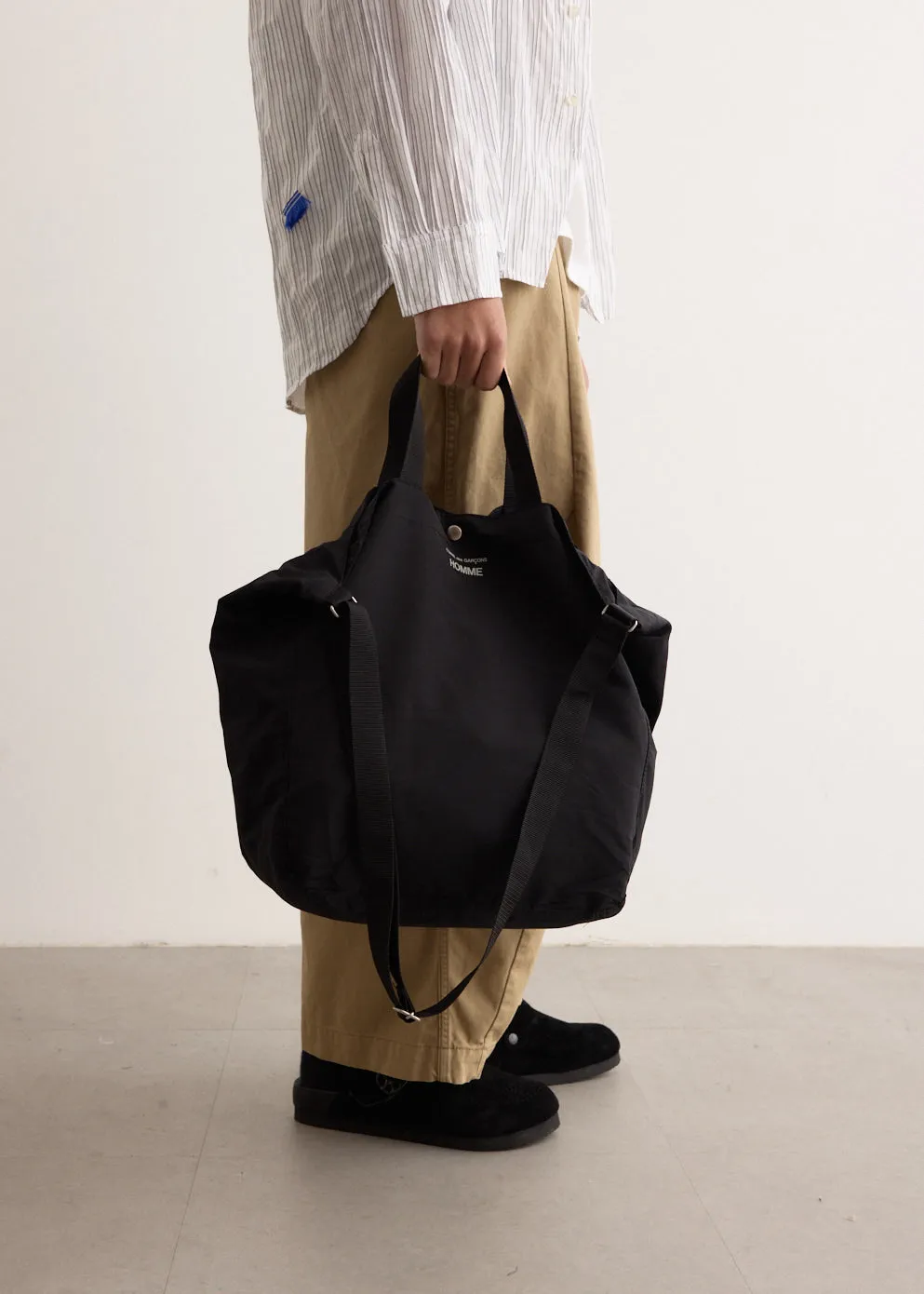 Cotton Nylon Grosgrain Tote