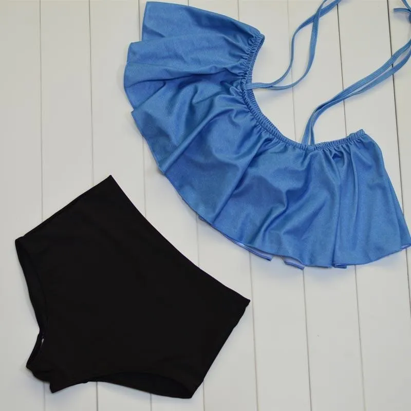 Cute Bikinis Women Swimwear High Waist Hula Honey Swimwear