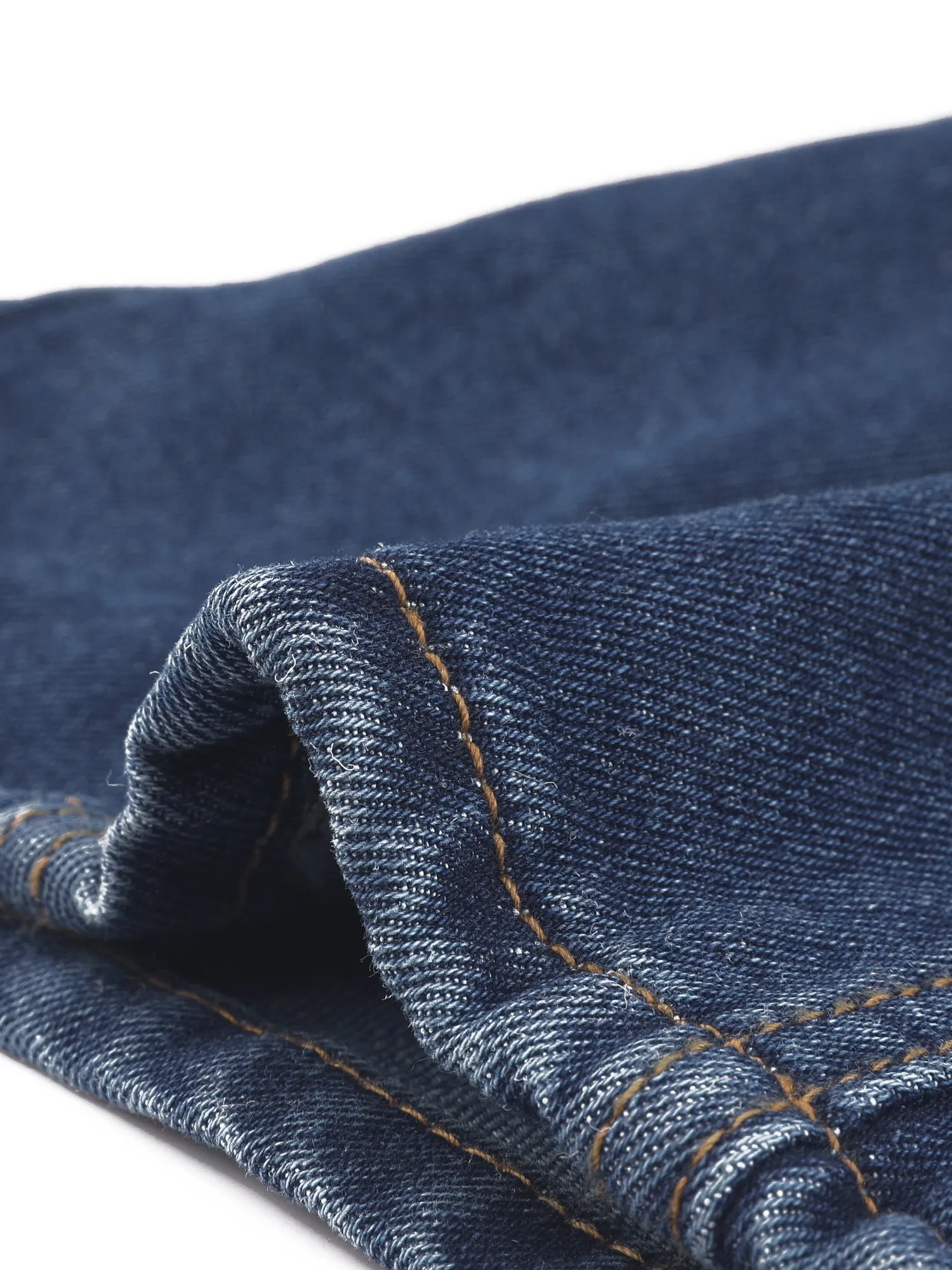 Denim Belted Lapel Collar Single Breasted Jean Jacket