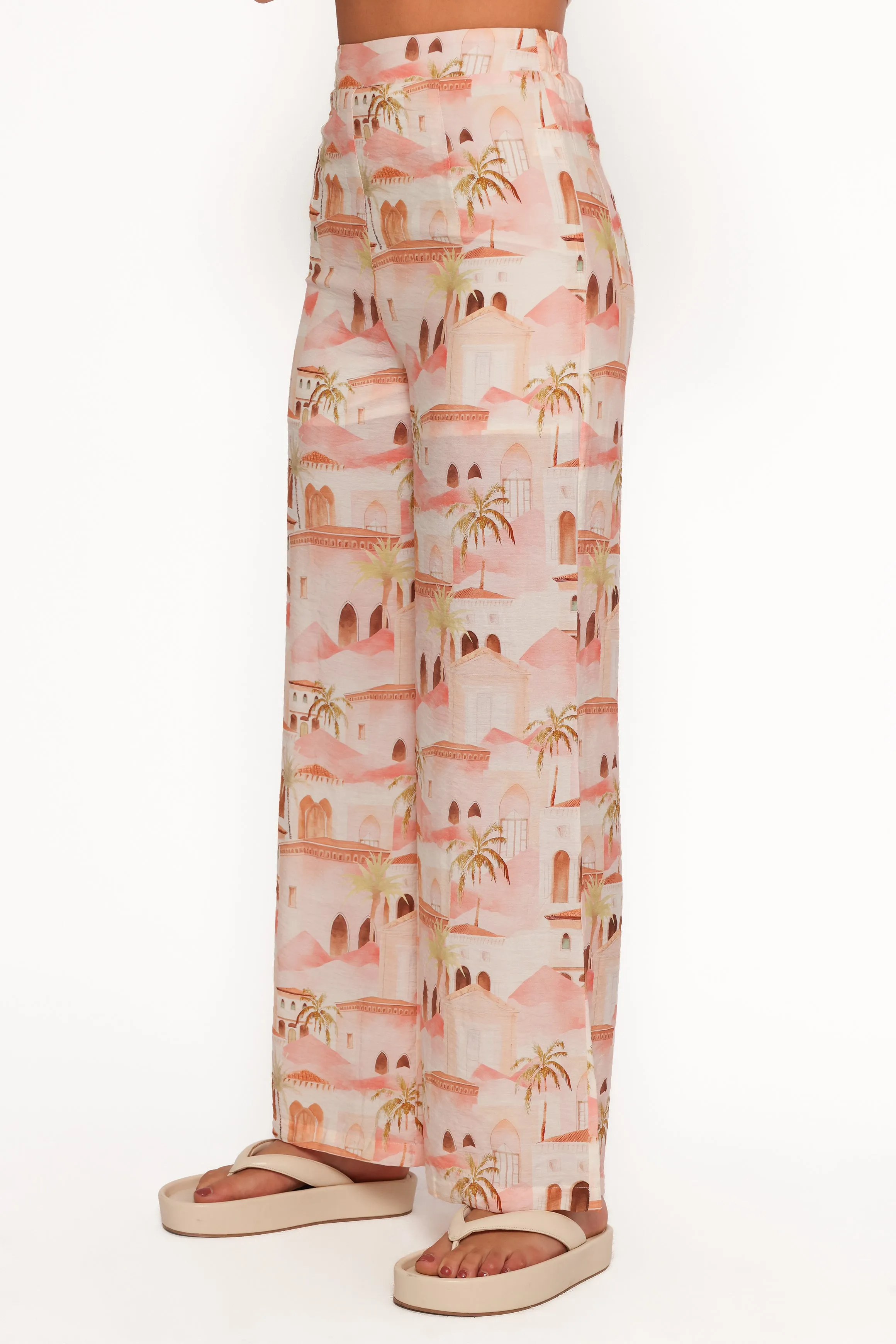 Devina Pants - Tan Print
