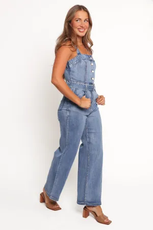 Edan Denim Jumpsuit - Denim