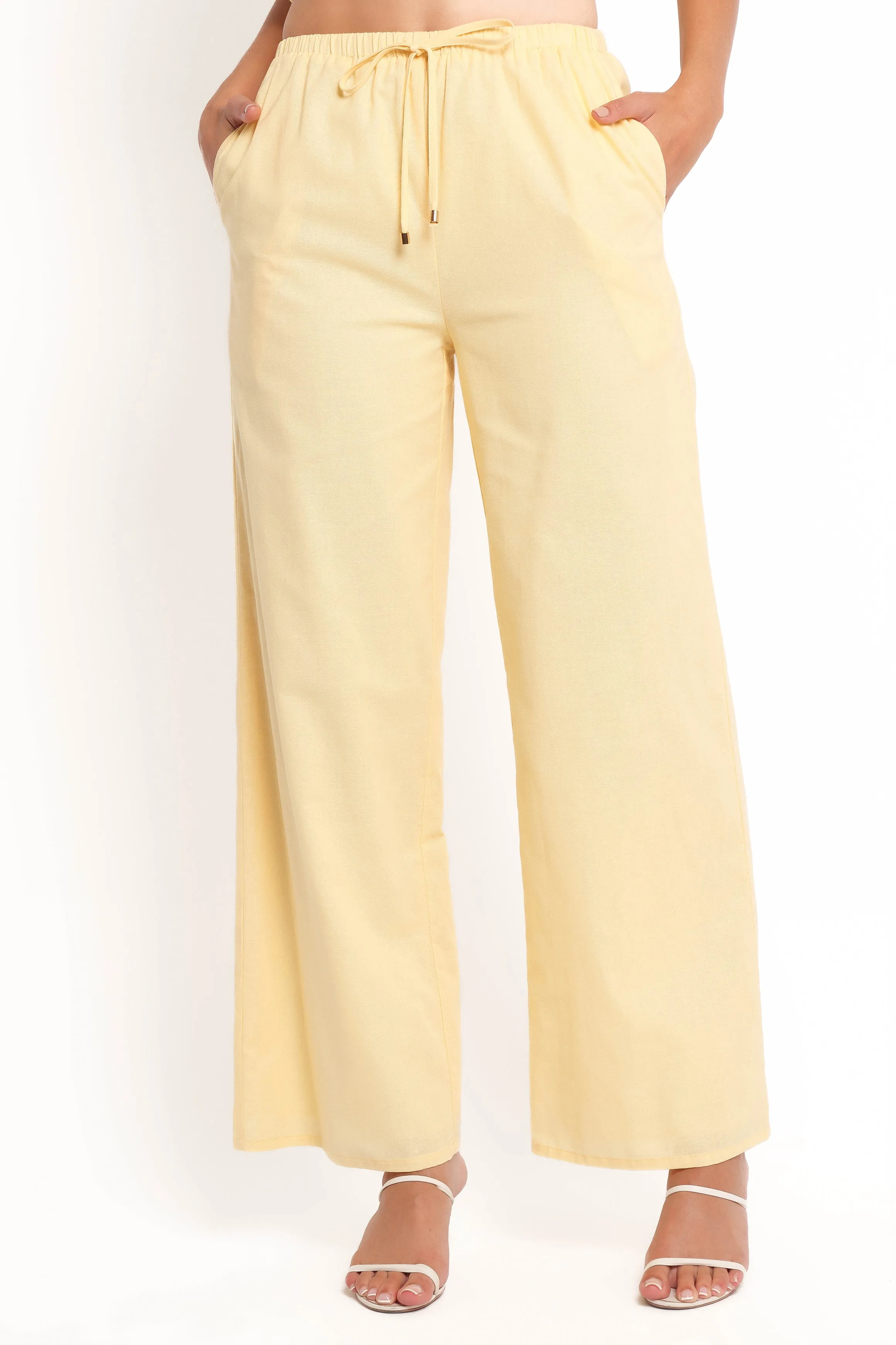 Ember Cotton Pants - Butter Yellow