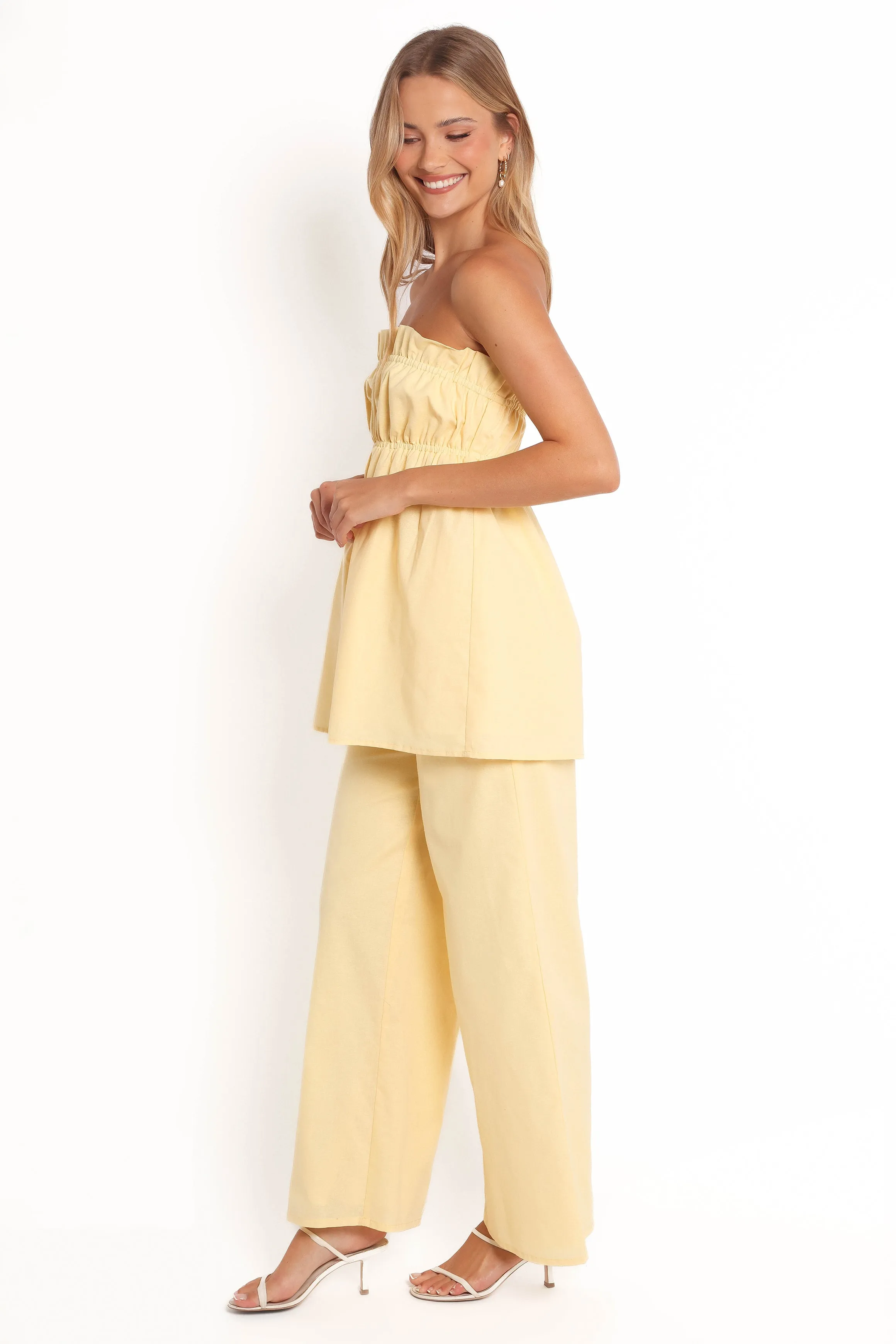 Ember Cotton Pants - Butter Yellow