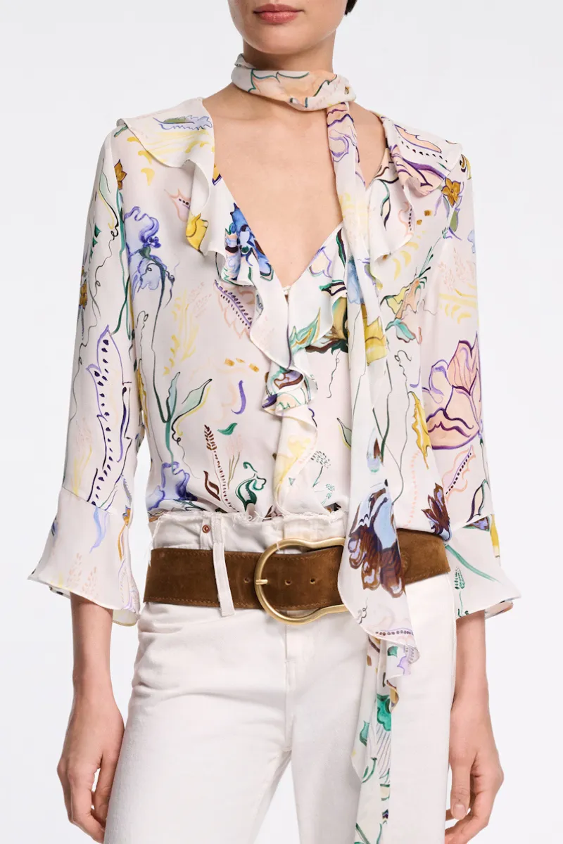 Floral Twist Blouse