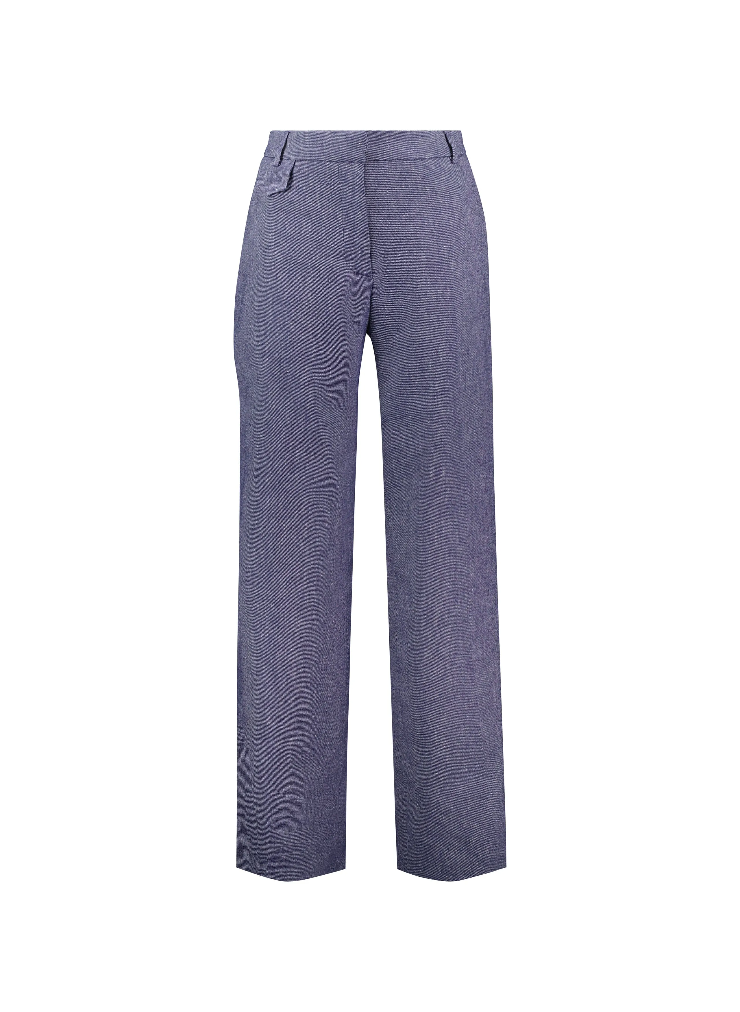 Giselle Linen & Cotton Blend Trousers | Indigo