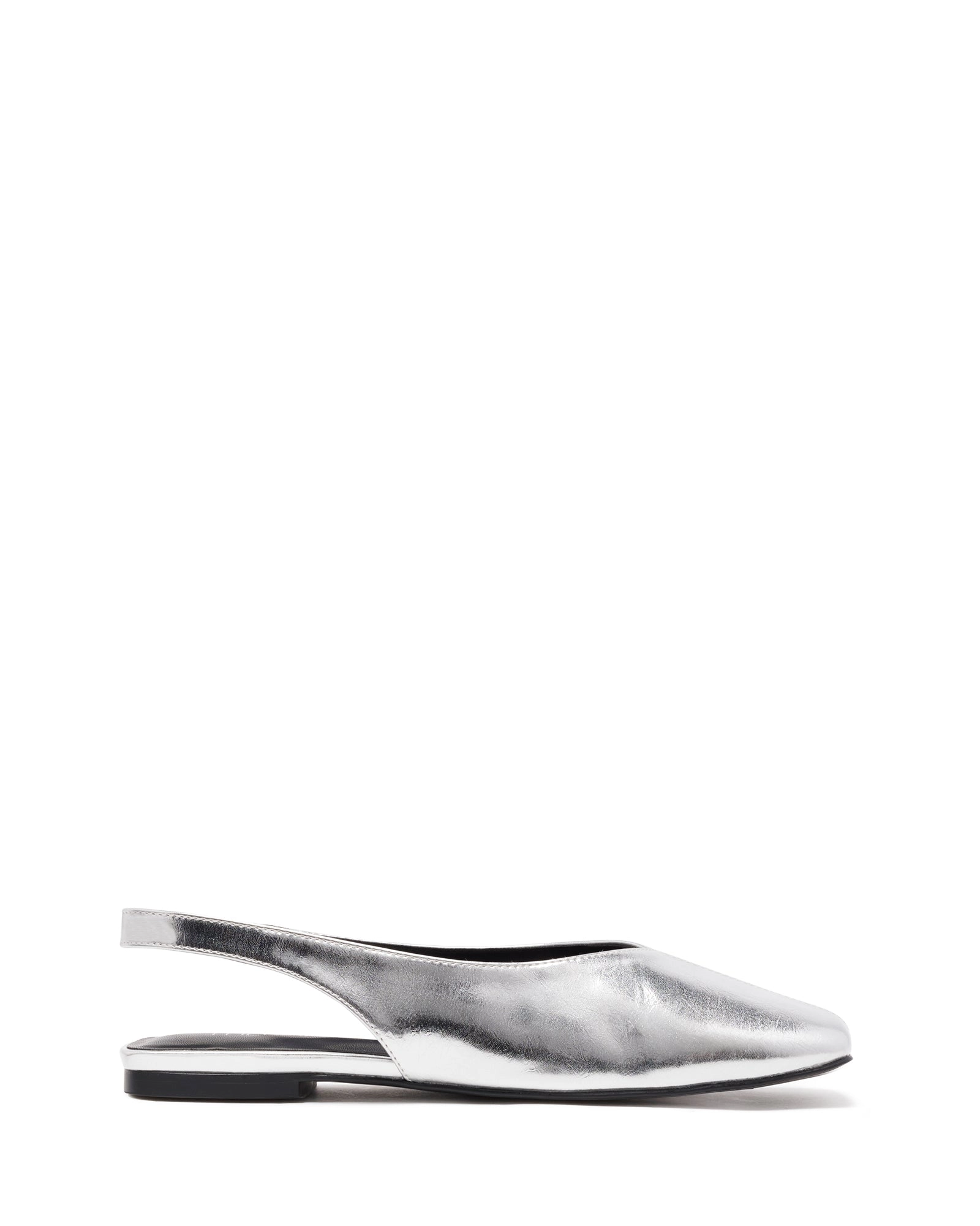 Graze Slingback Flat Silver