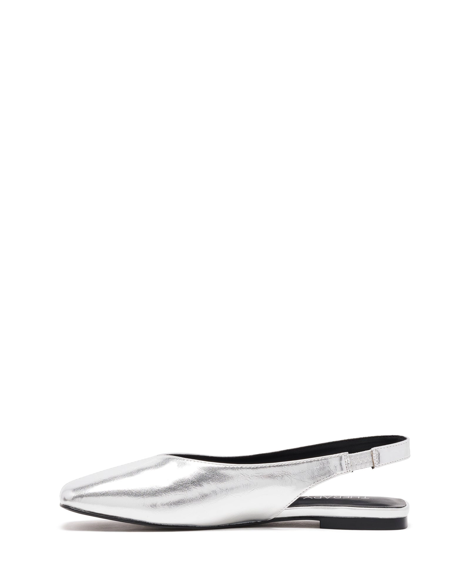 Graze Slingback Flat Silver