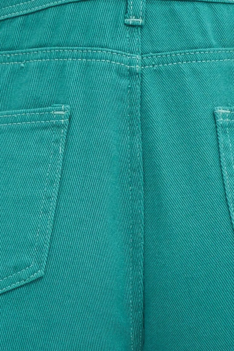 Green Denim Overall