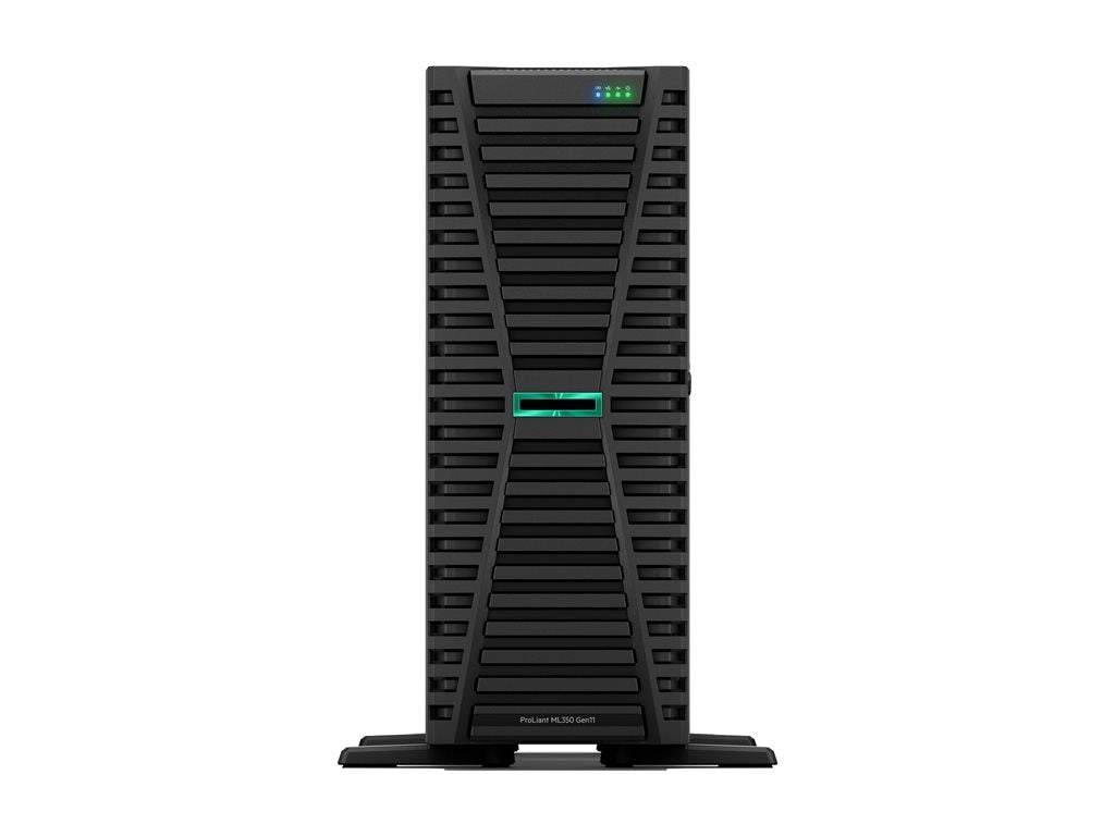 HPE ProLiant ML350 Gen11 Base - Server - tower 4U - 2-way - 1 x Xeon Silver 4410Y / up to 3.9 GHz - RAM 32 GB - SATA/SAS/NVMe P53566-371