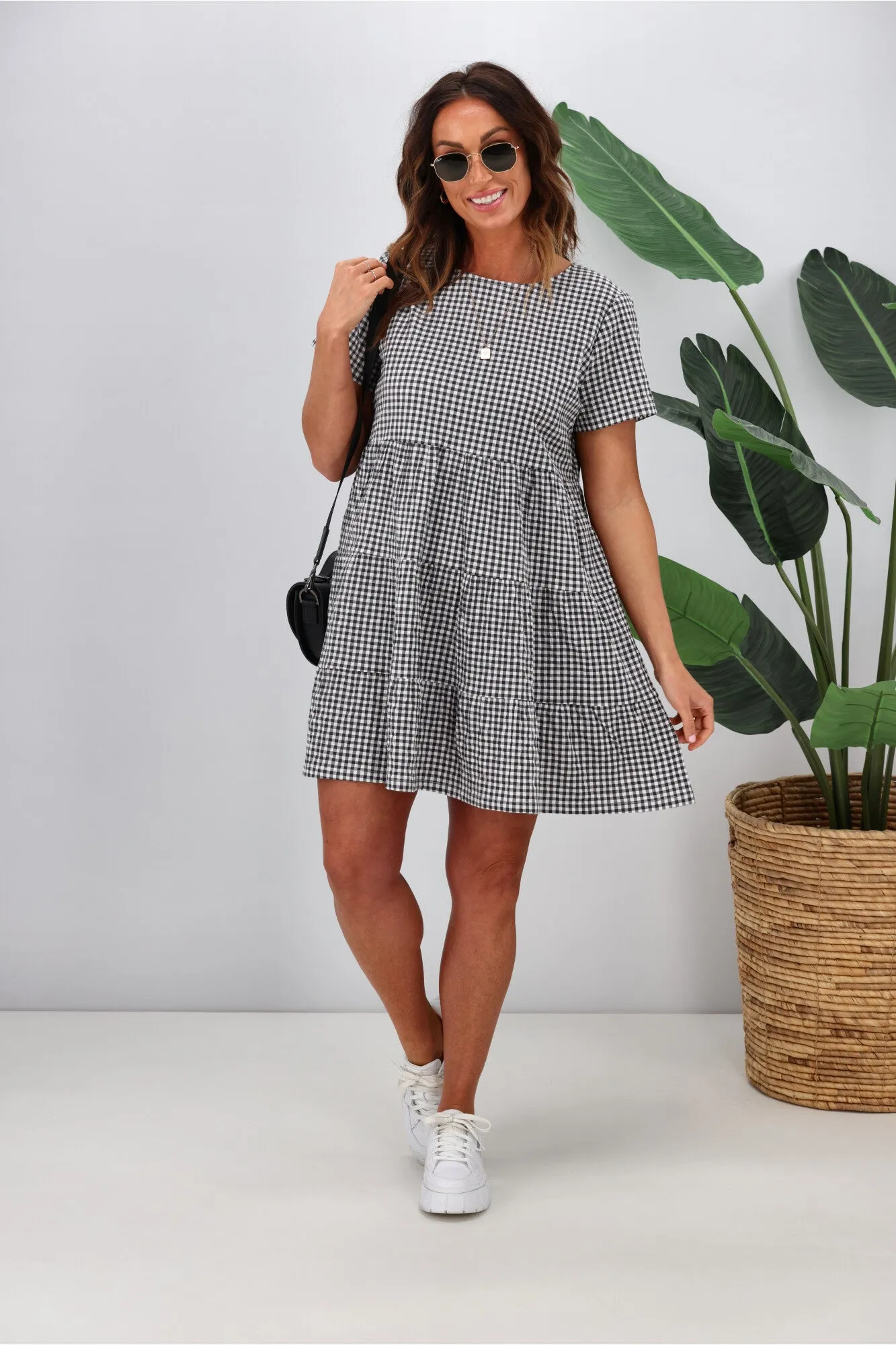 Huffer Catalina Milly Dress Black/Ivory