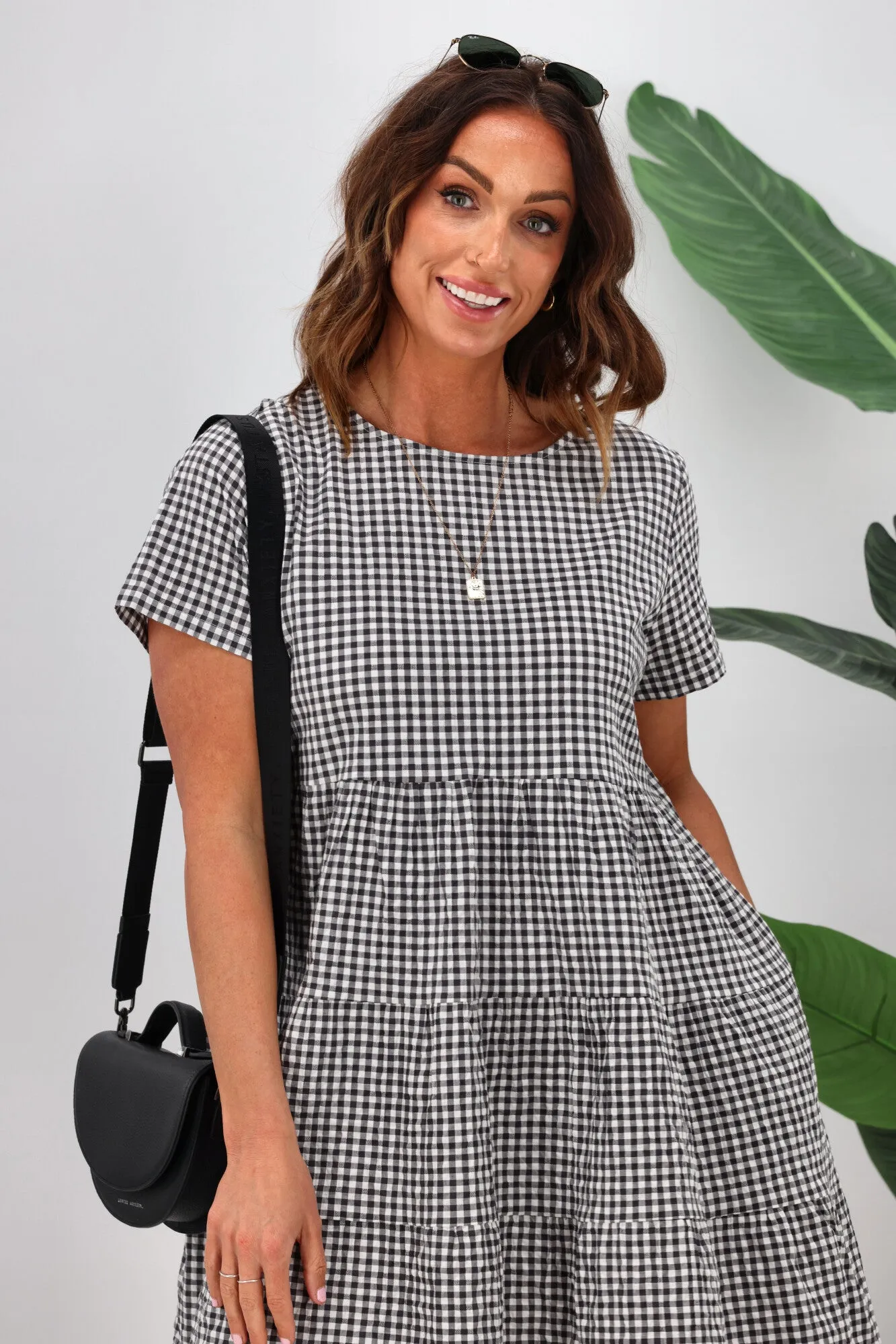 Huffer Catalina Milly Dress Black/Ivory