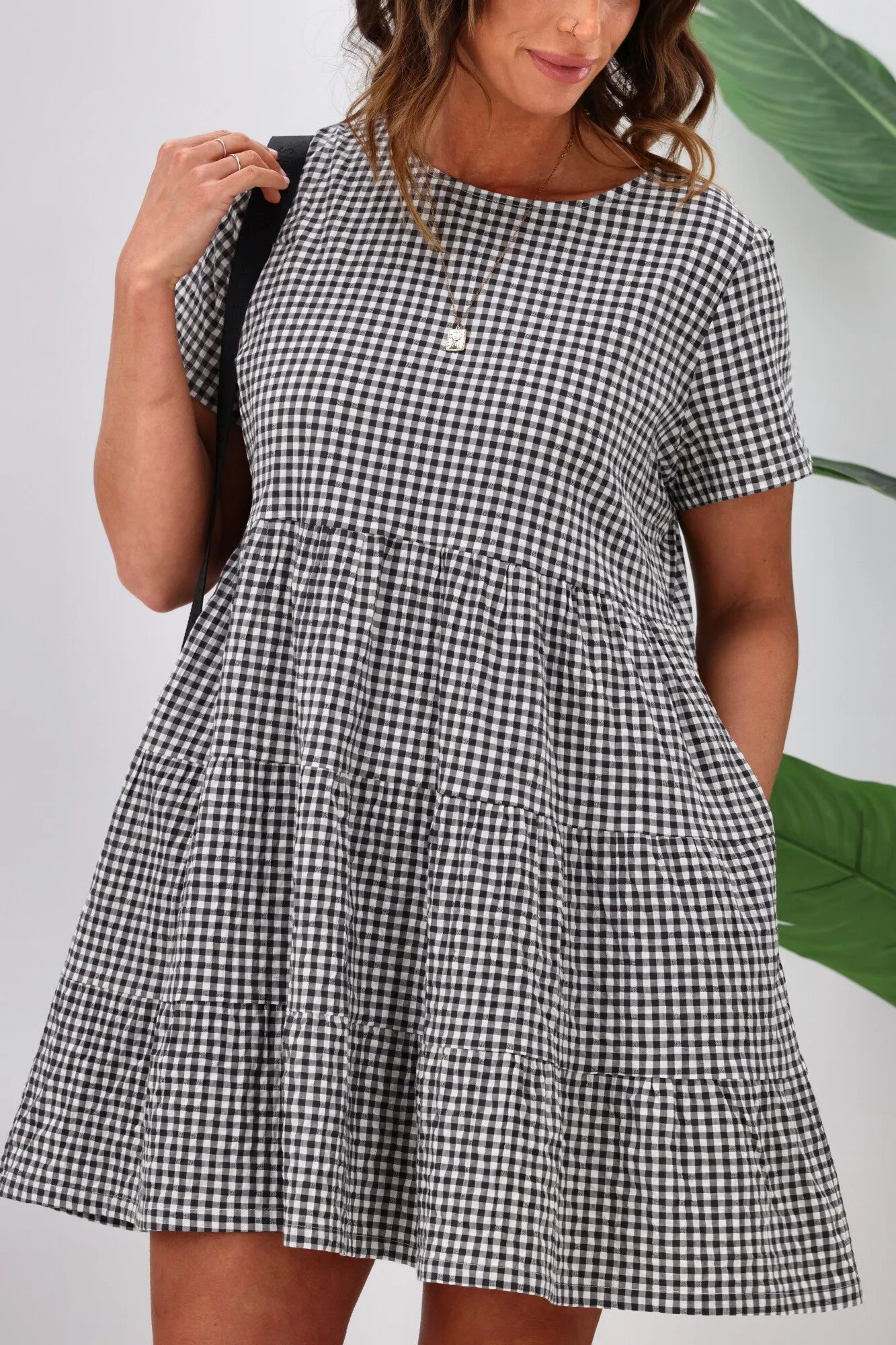Huffer Catalina Milly Dress Black/Ivory