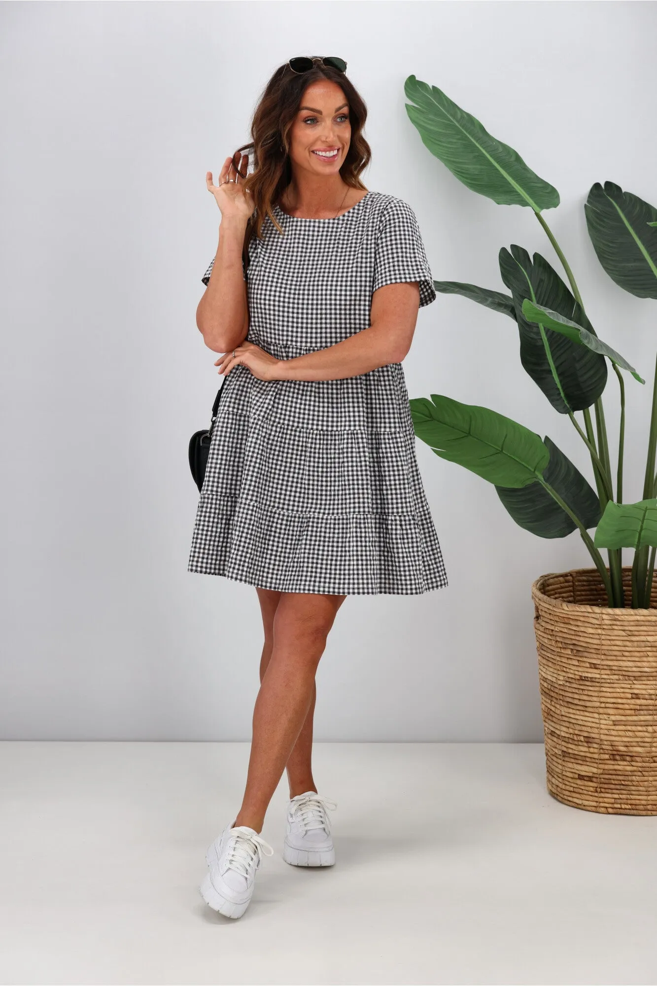 Huffer Catalina Milly Dress Black/Ivory