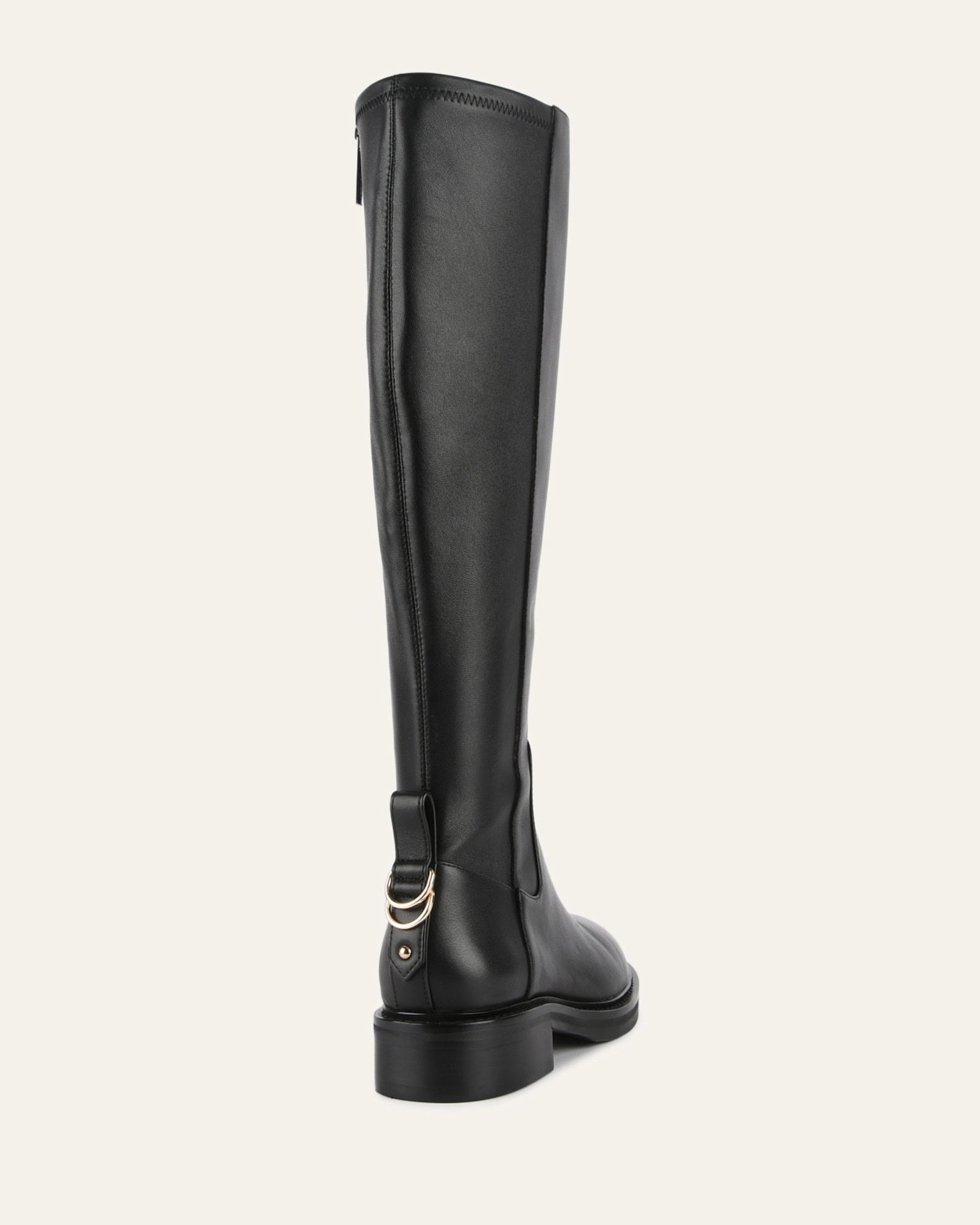 JAIDA KNEE BOOTS BLACK LEATHER