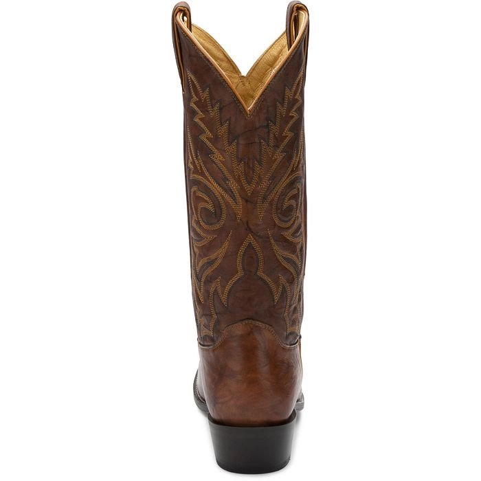 Justin Boots 1560 Elmer in Chestnut Mens Cowboy Boots