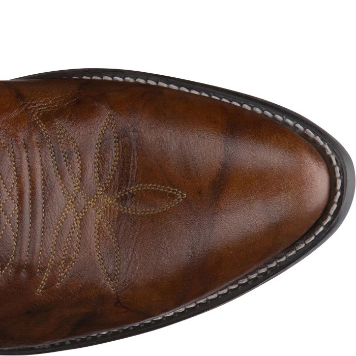 Justin Boots 1560 Elmer in Chestnut Mens Cowboy Boots