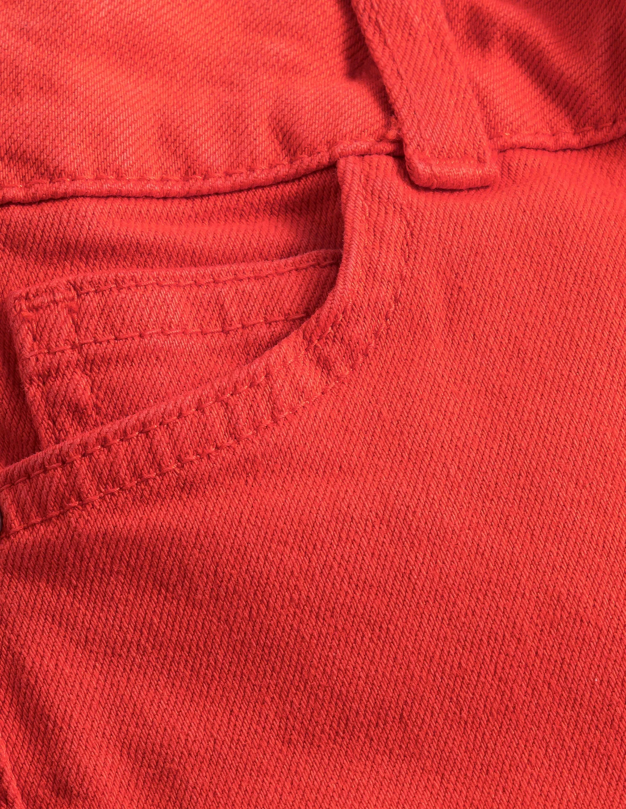 Kick Flare Jean-Mandarin Red