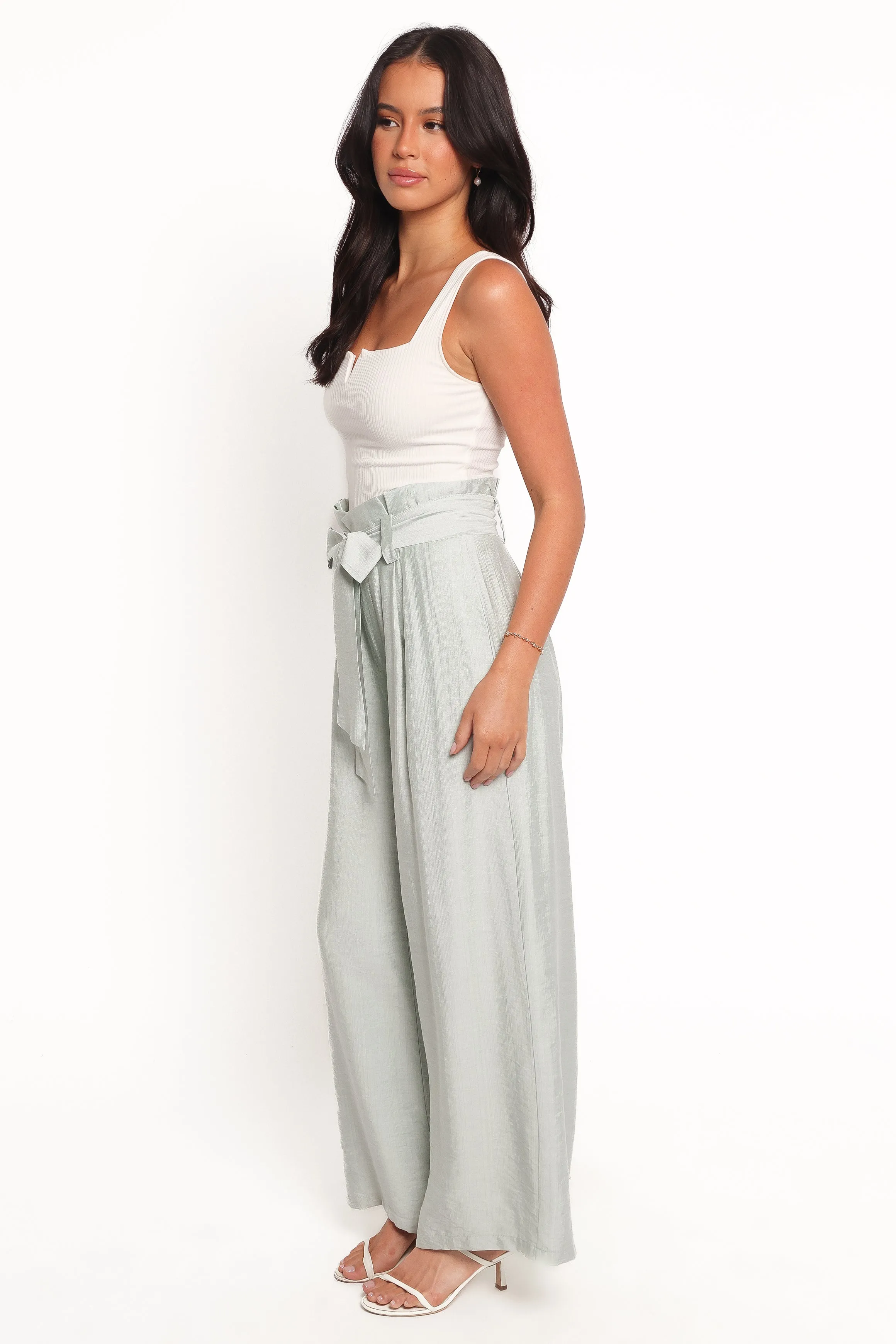 Kieran Silky Pants - Sage