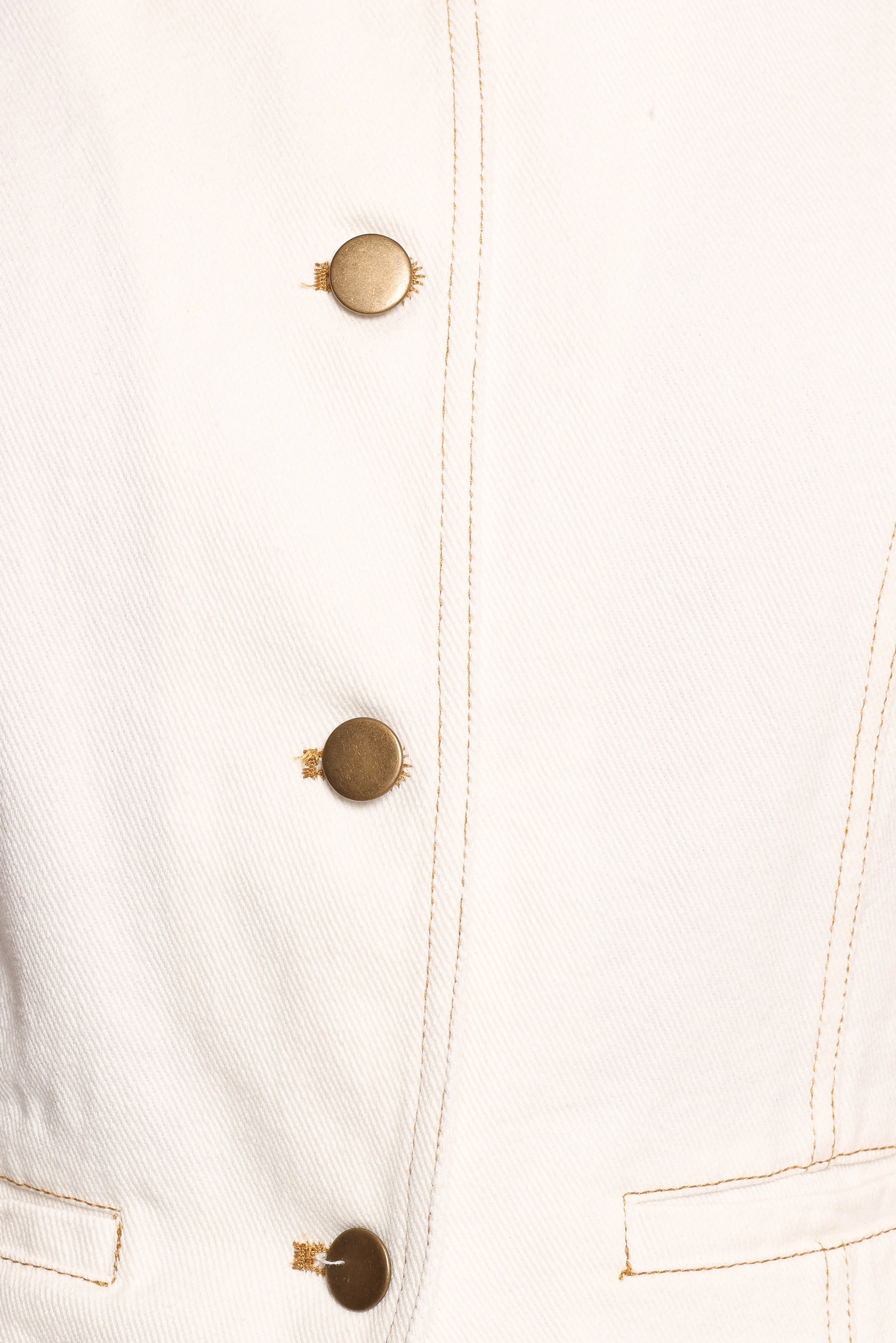 Kristy Denim Vest - White