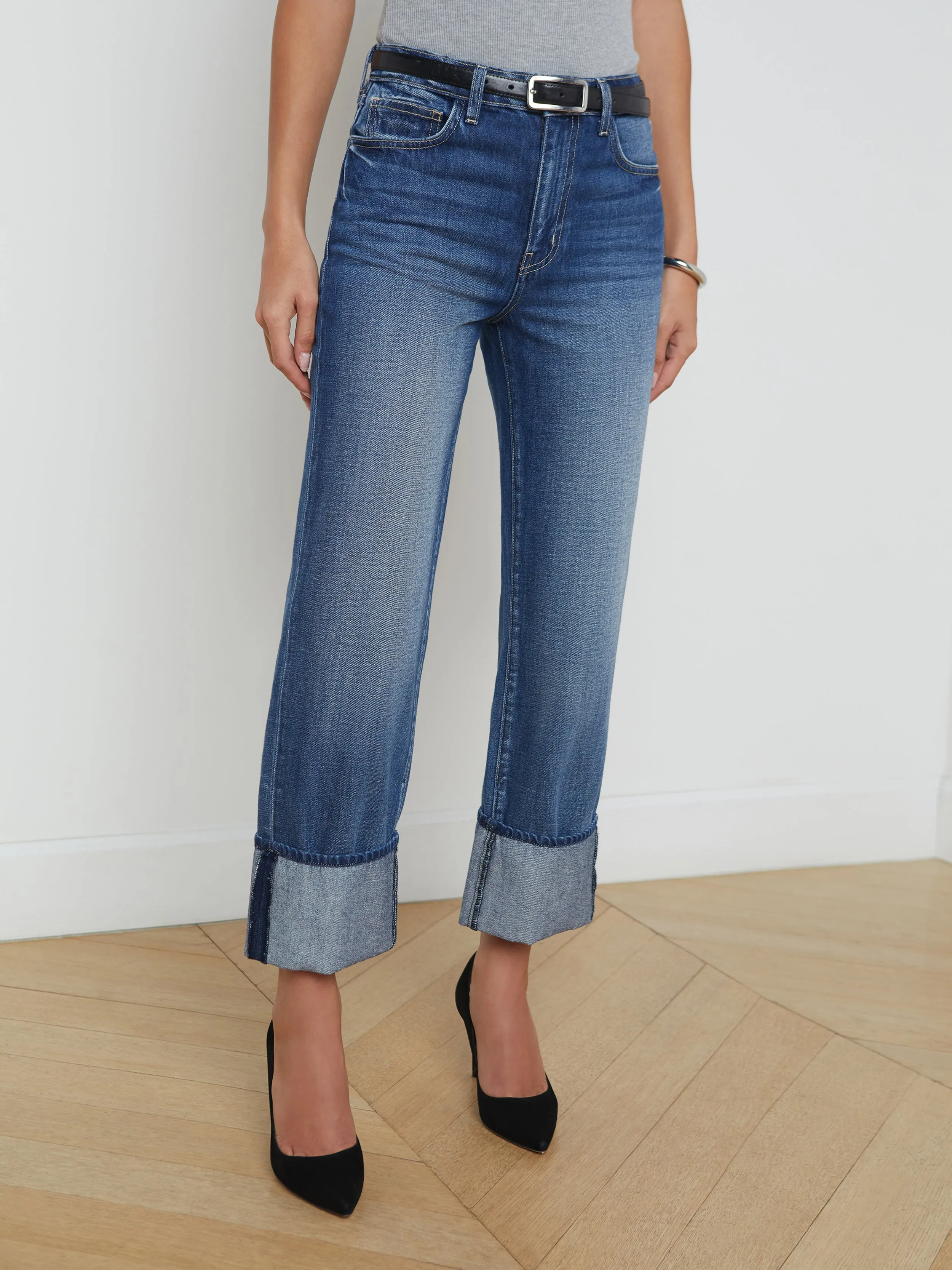 Leighton Cropped Cuffed Jean