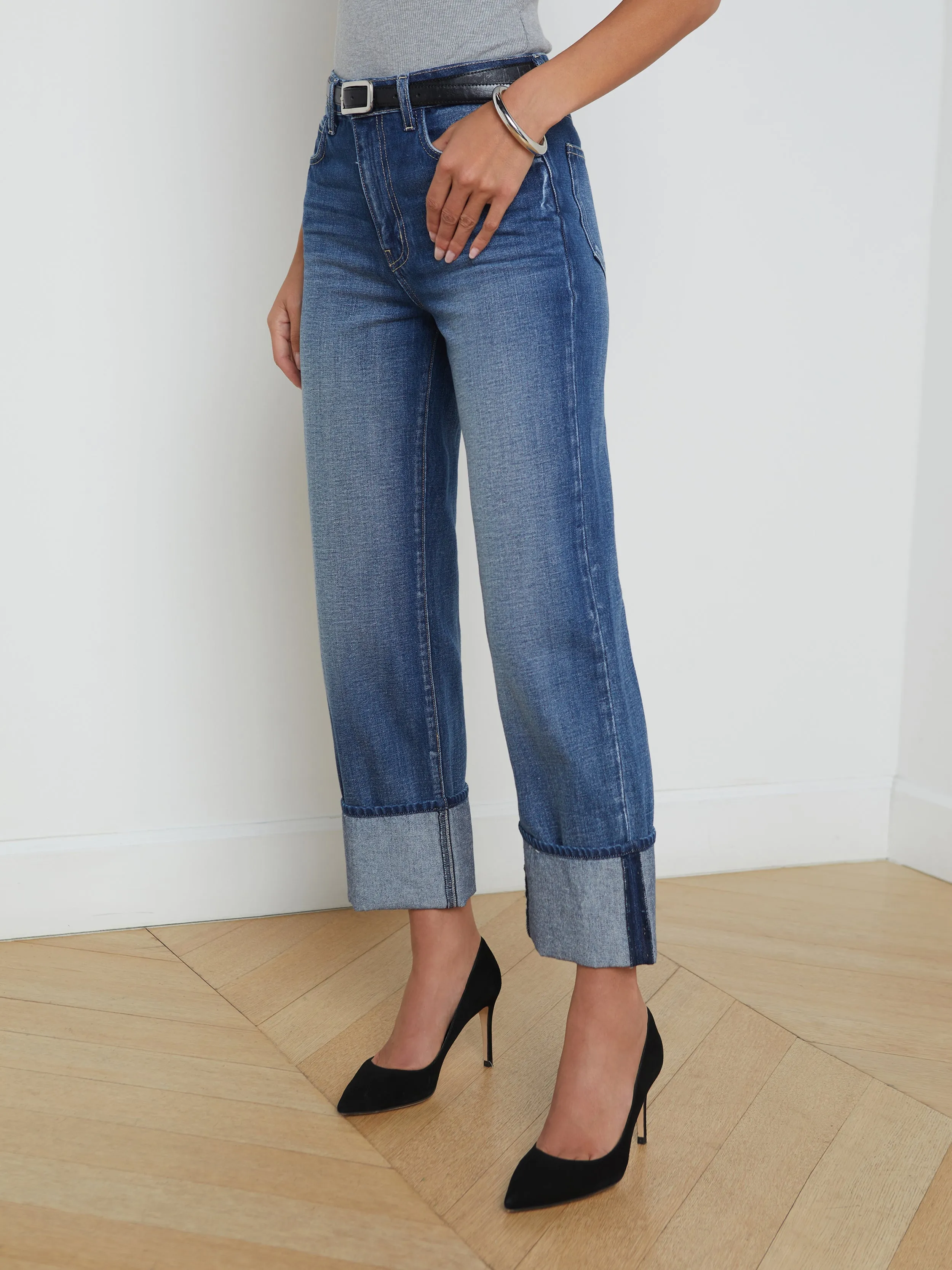 Leighton Cropped Cuffed Jean