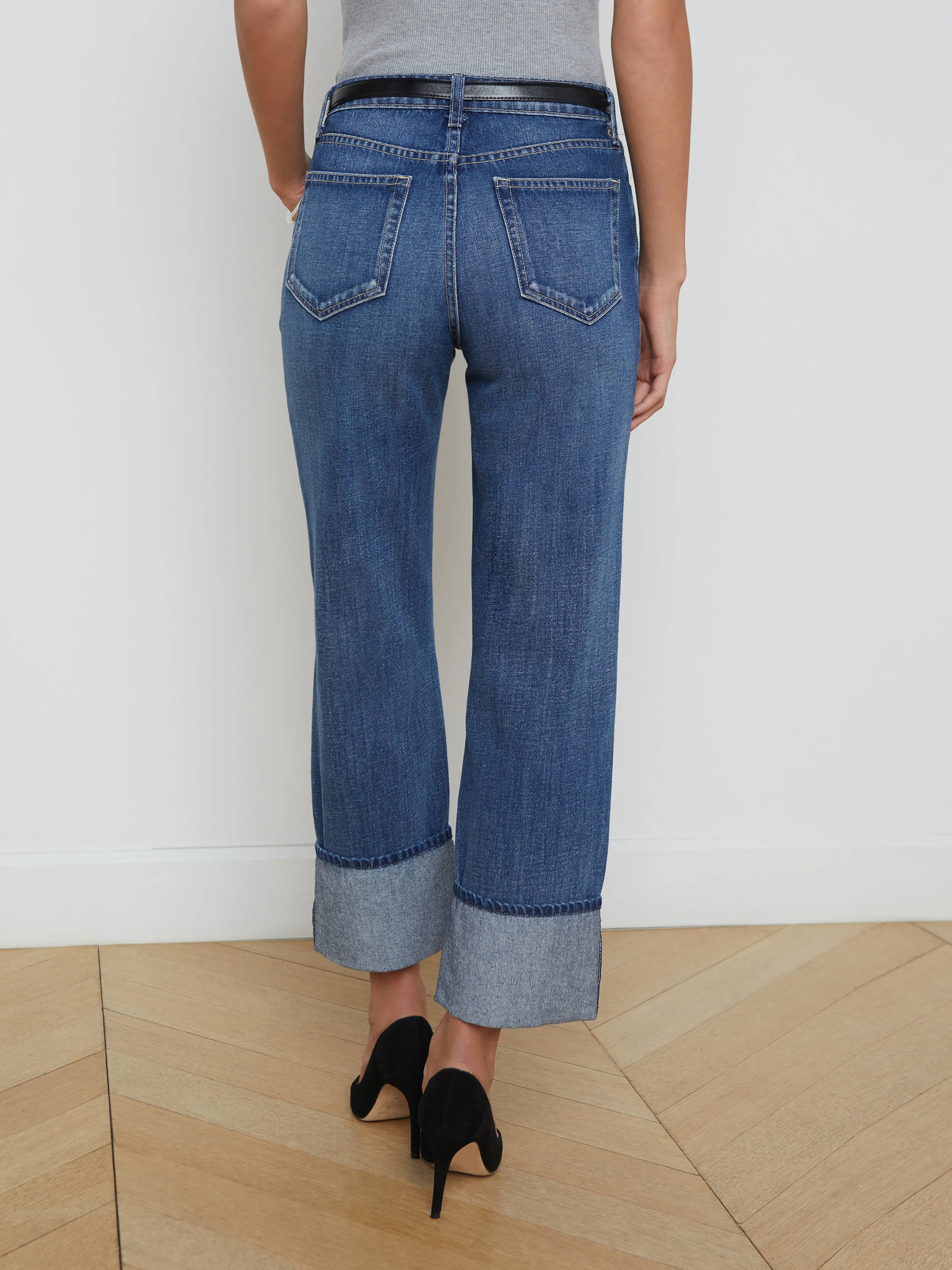 Leighton Cropped Cuffed Jean